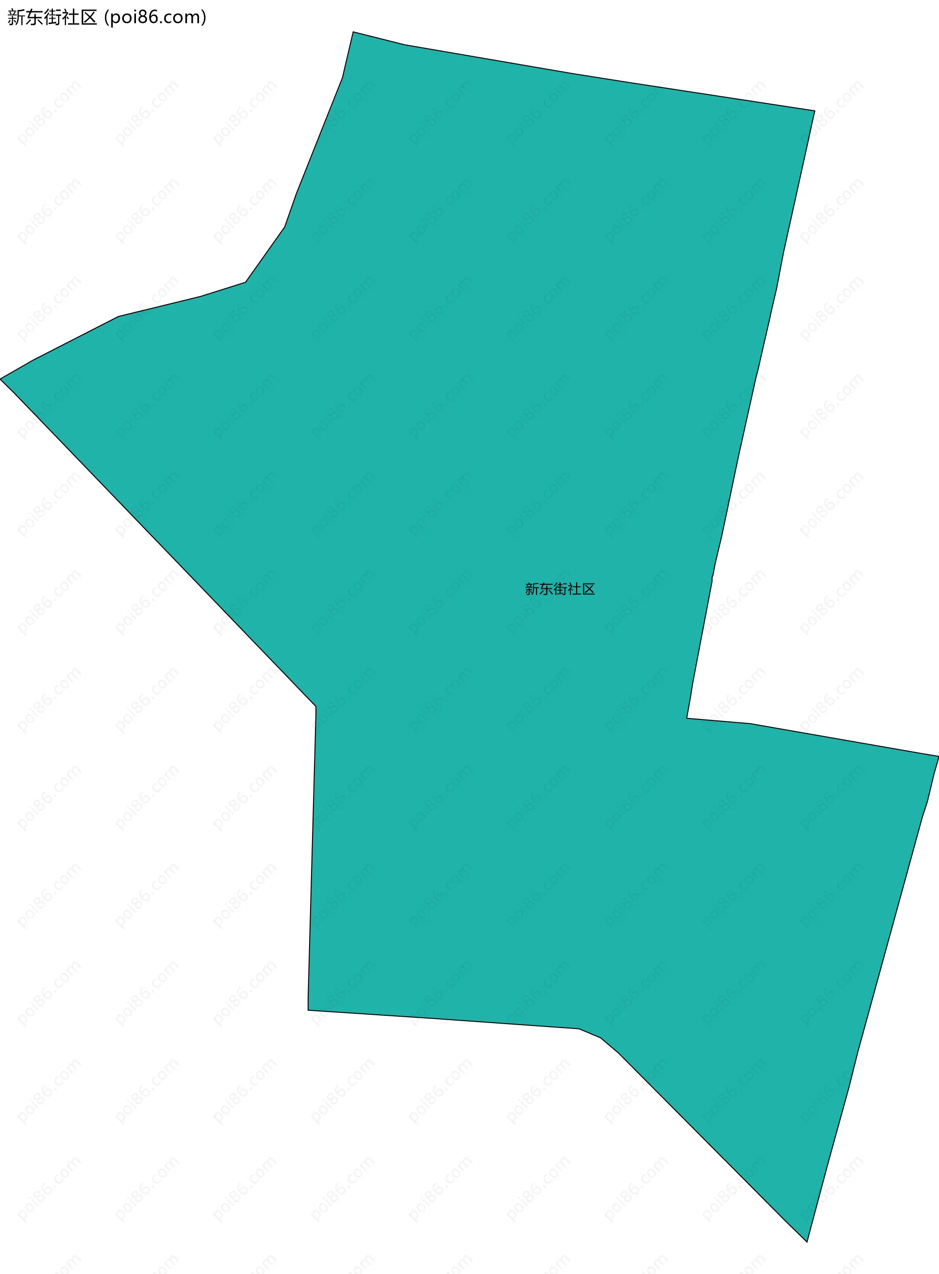 新东街社区边界地图