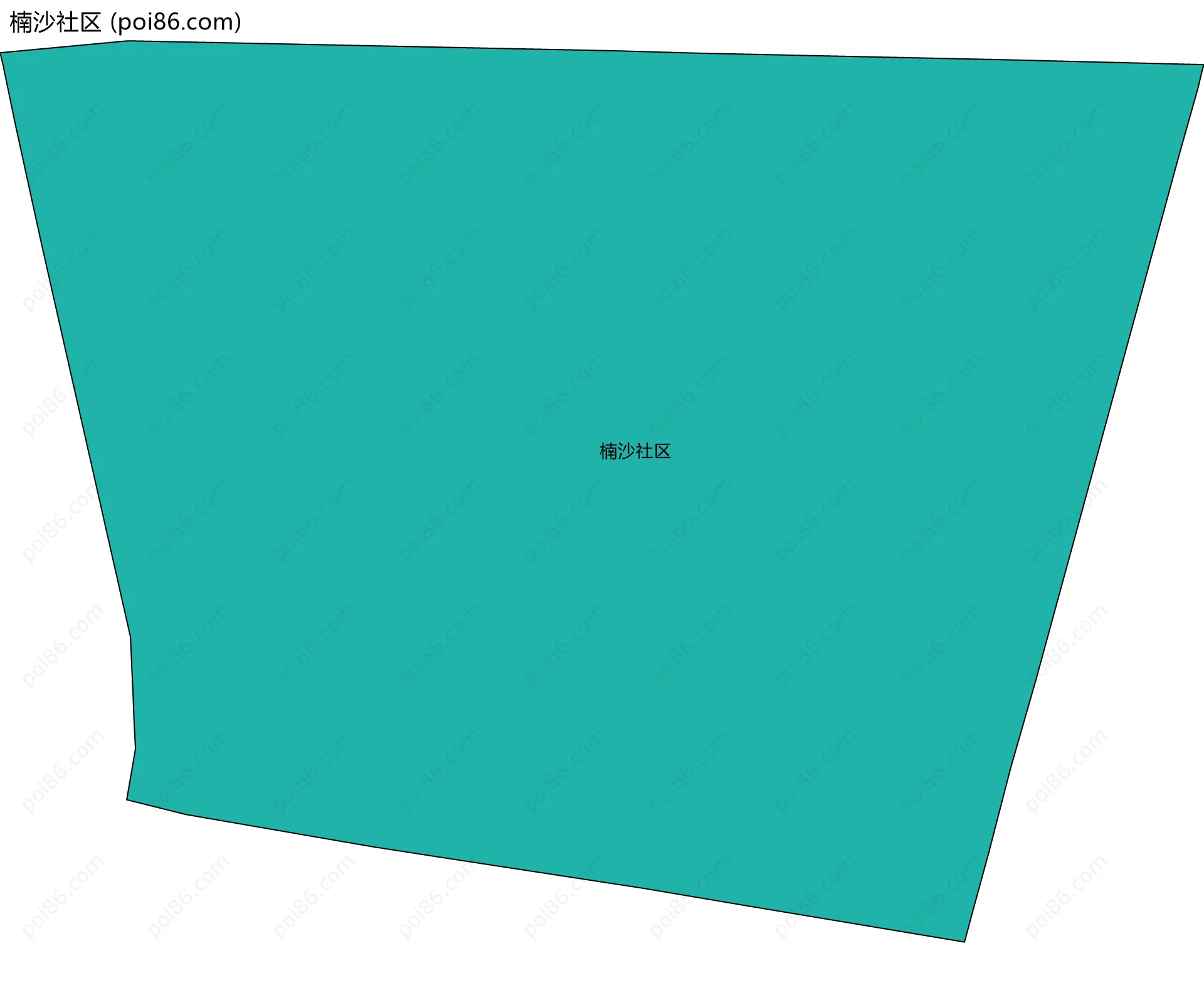 楠沙社区边界地图