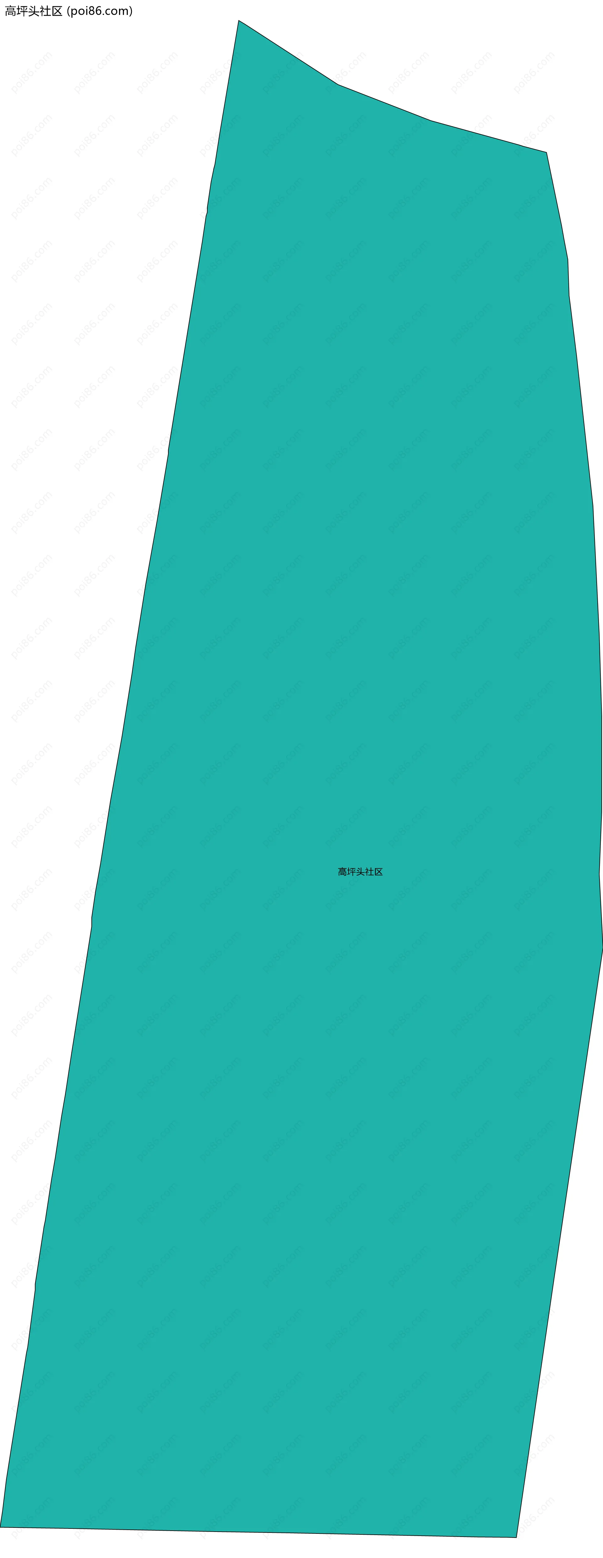 高坪头社区边界地图