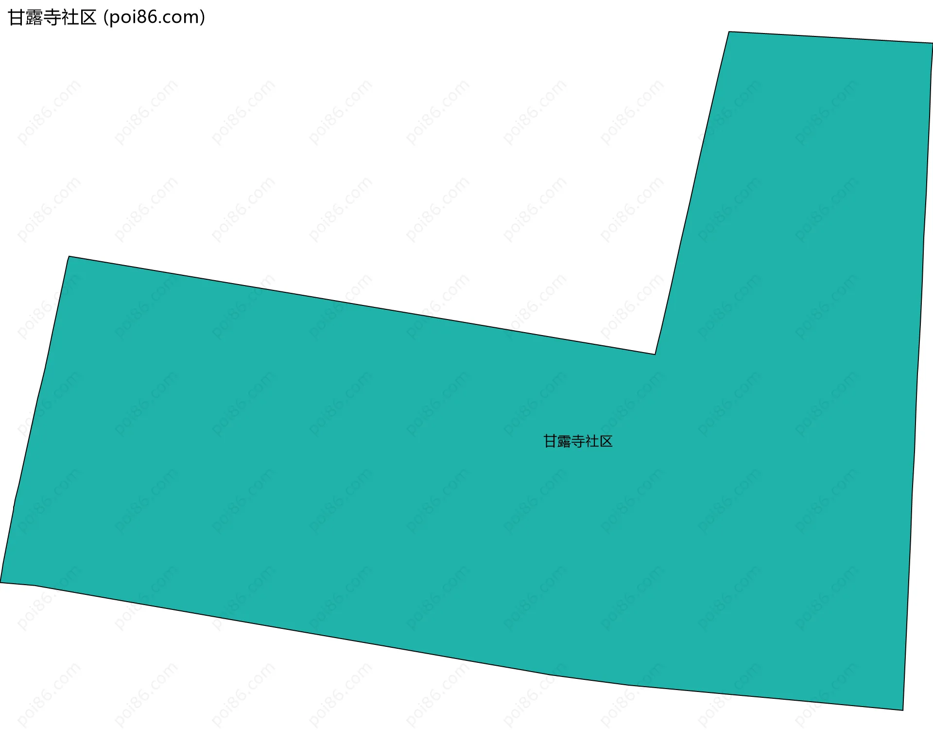 甘露寺社区边界地图
