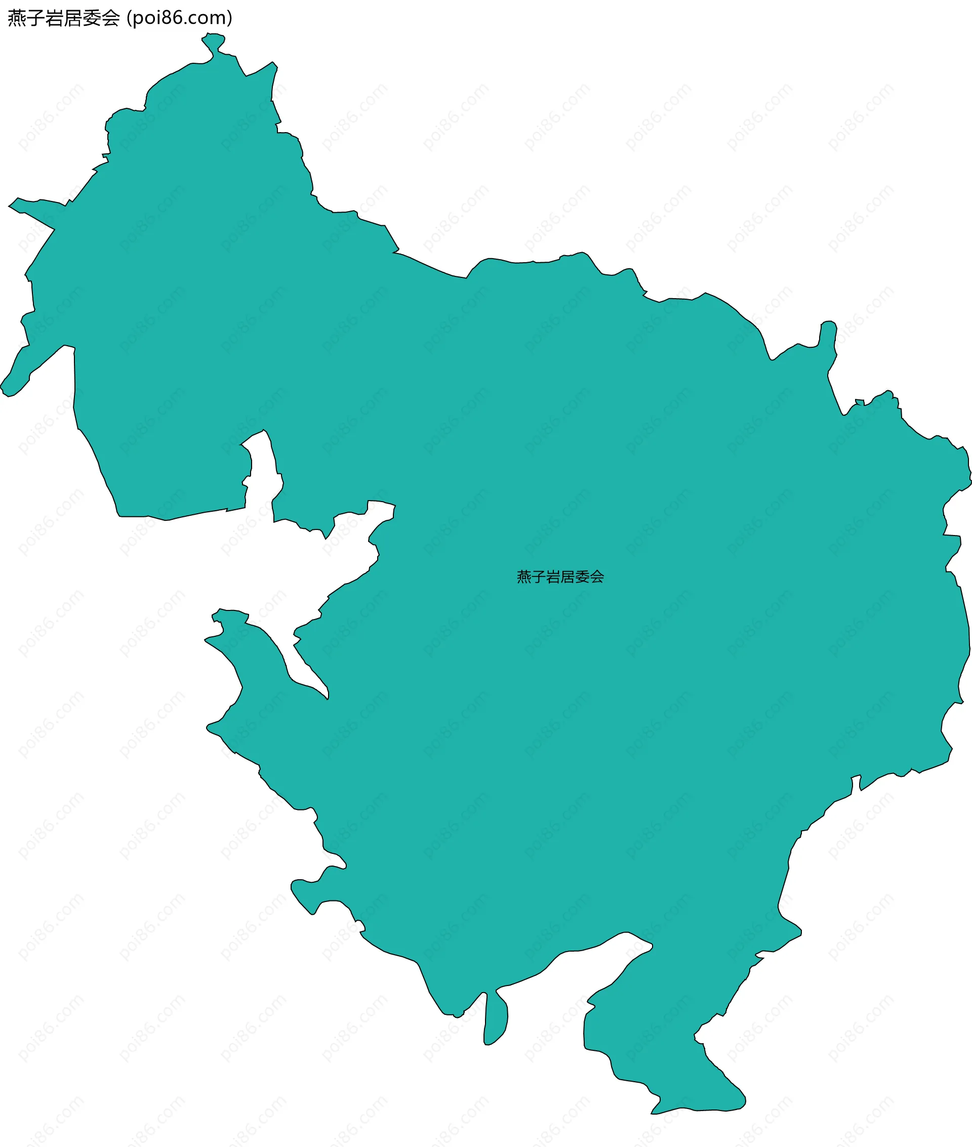 燕子岩居委会边界地图