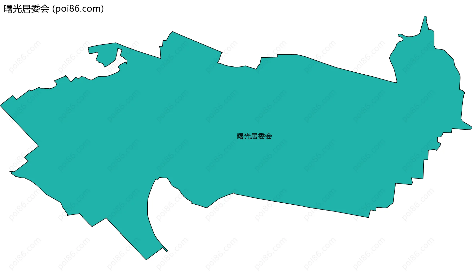 曙光居委会边界地图