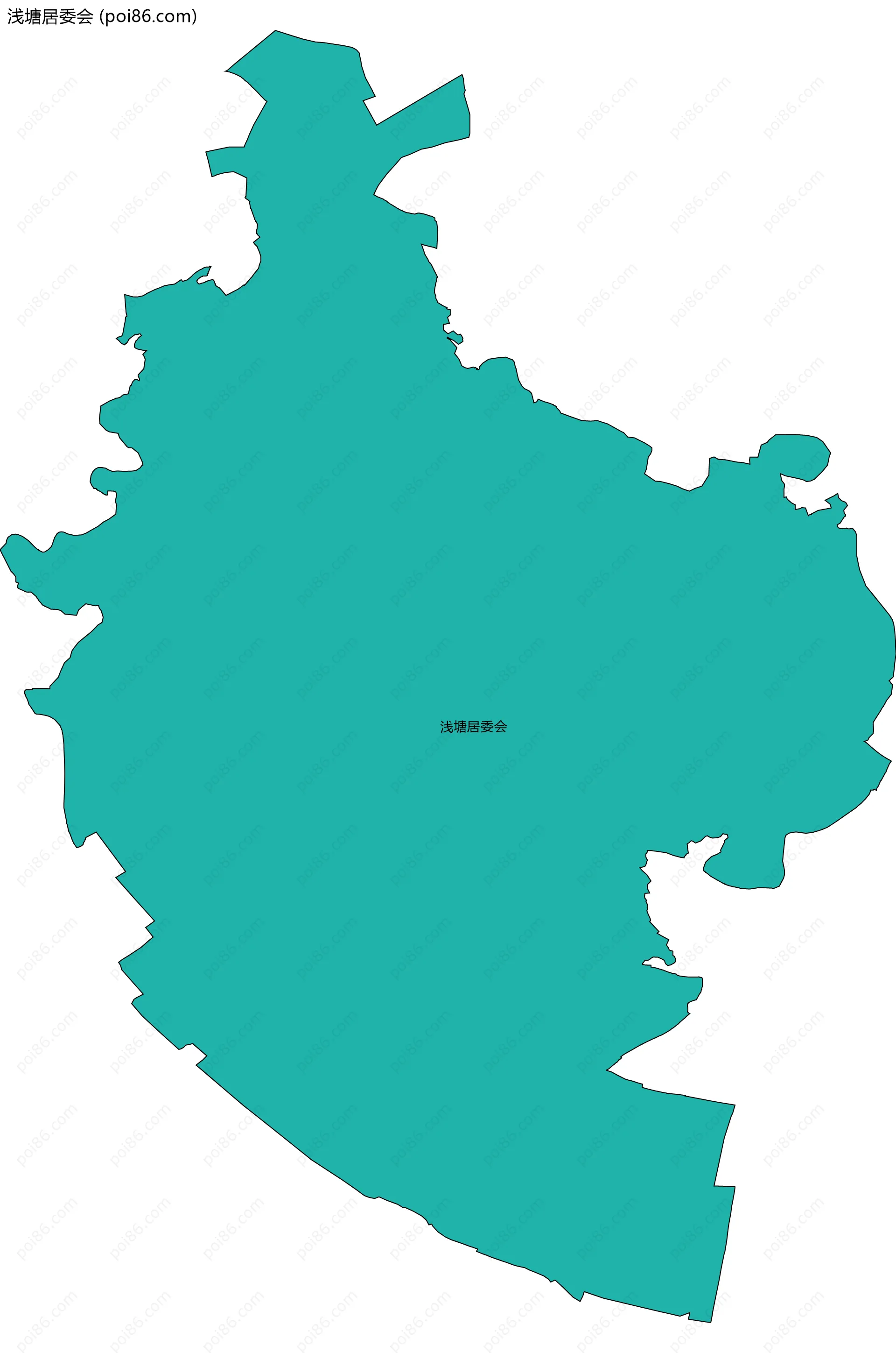 浅塘居委会边界地图