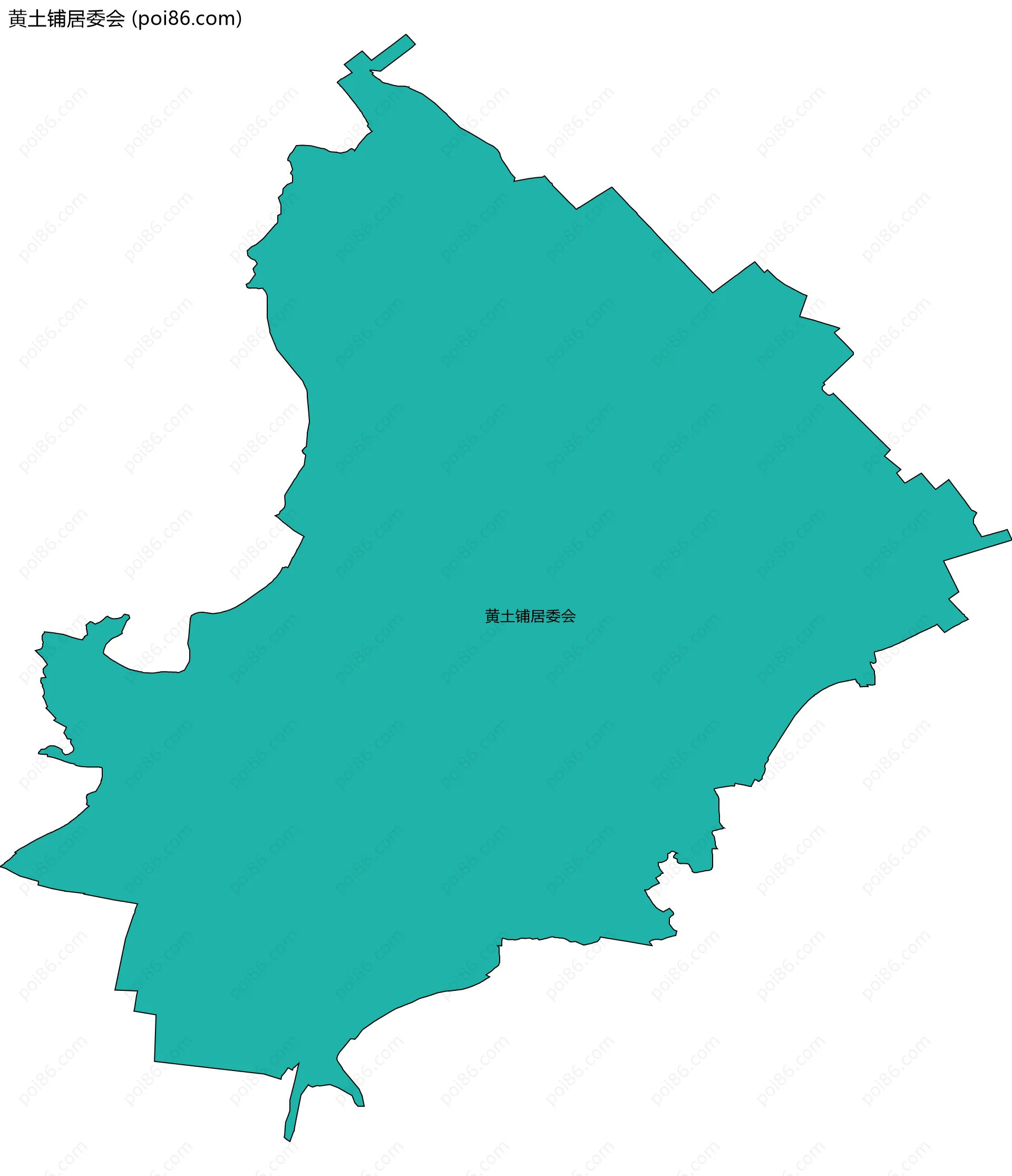 黄土铺居委会边界地图