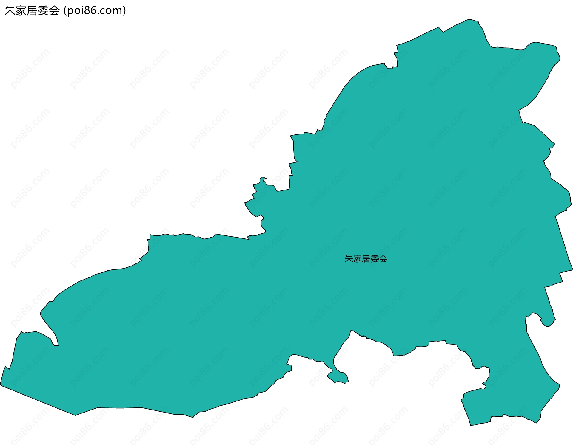 朱家居委会边界地图