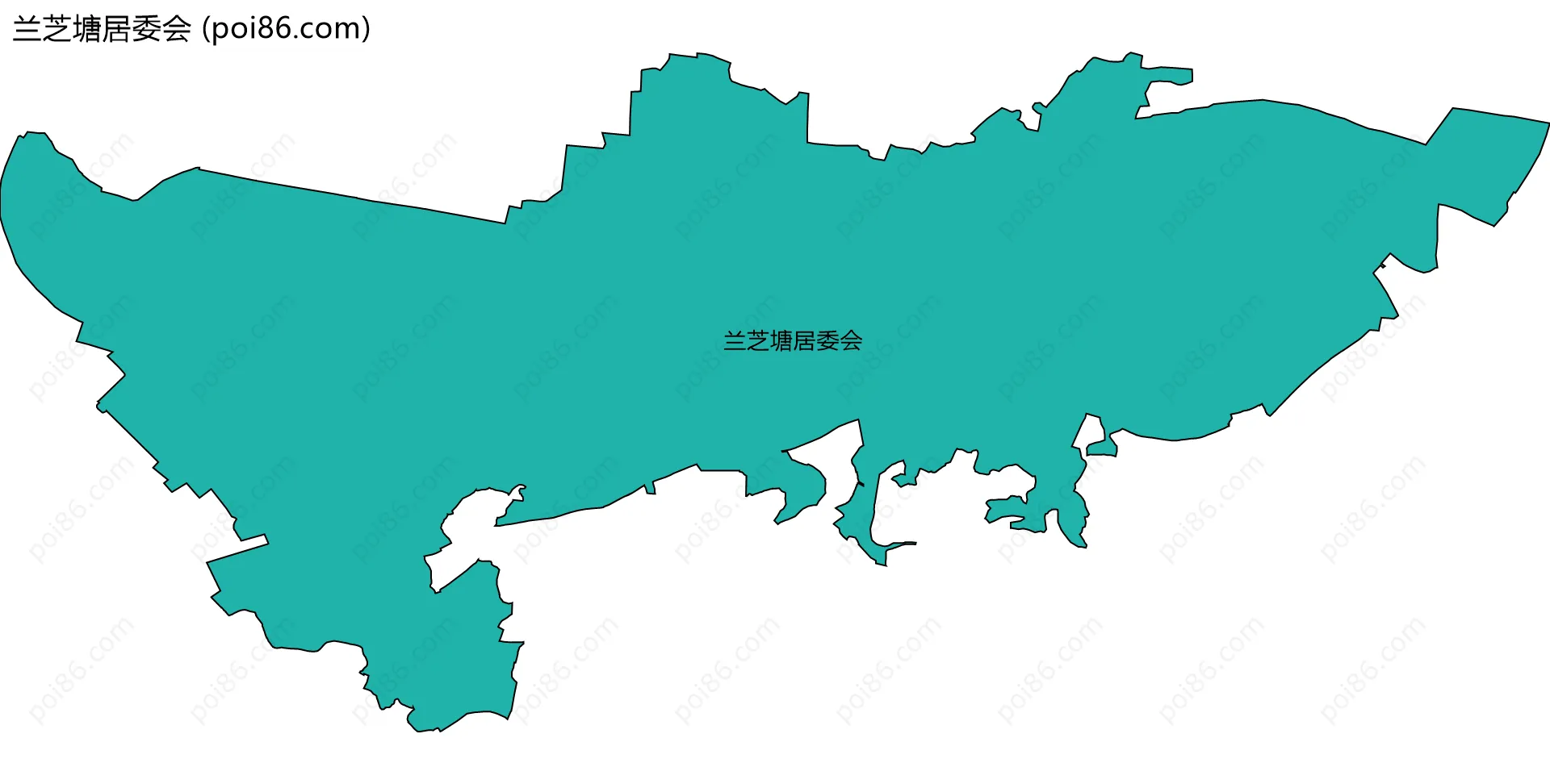 兰芝塘居委会边界地图