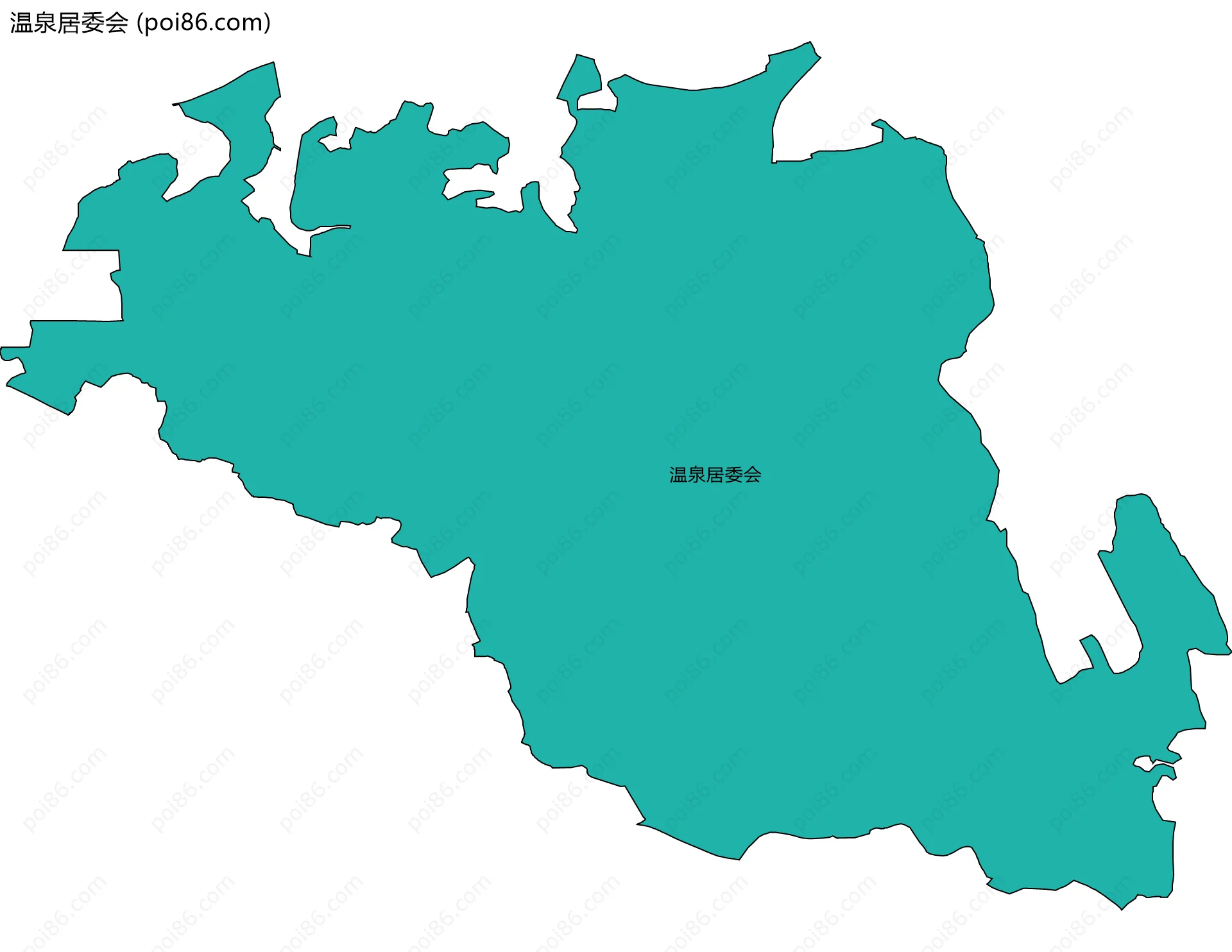 温泉居委会边界地图