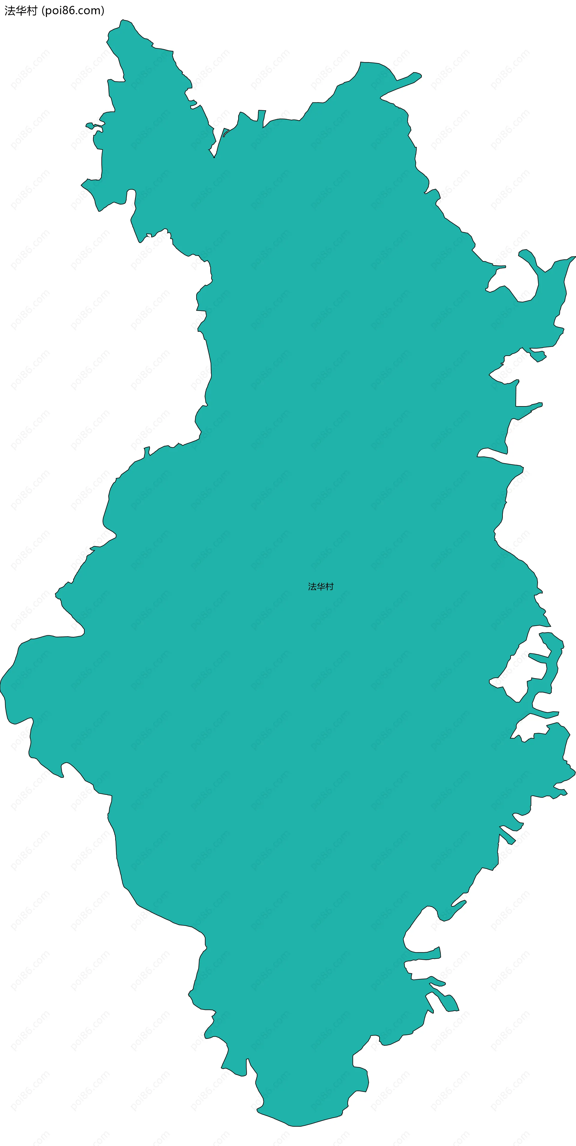 法华村边界地图