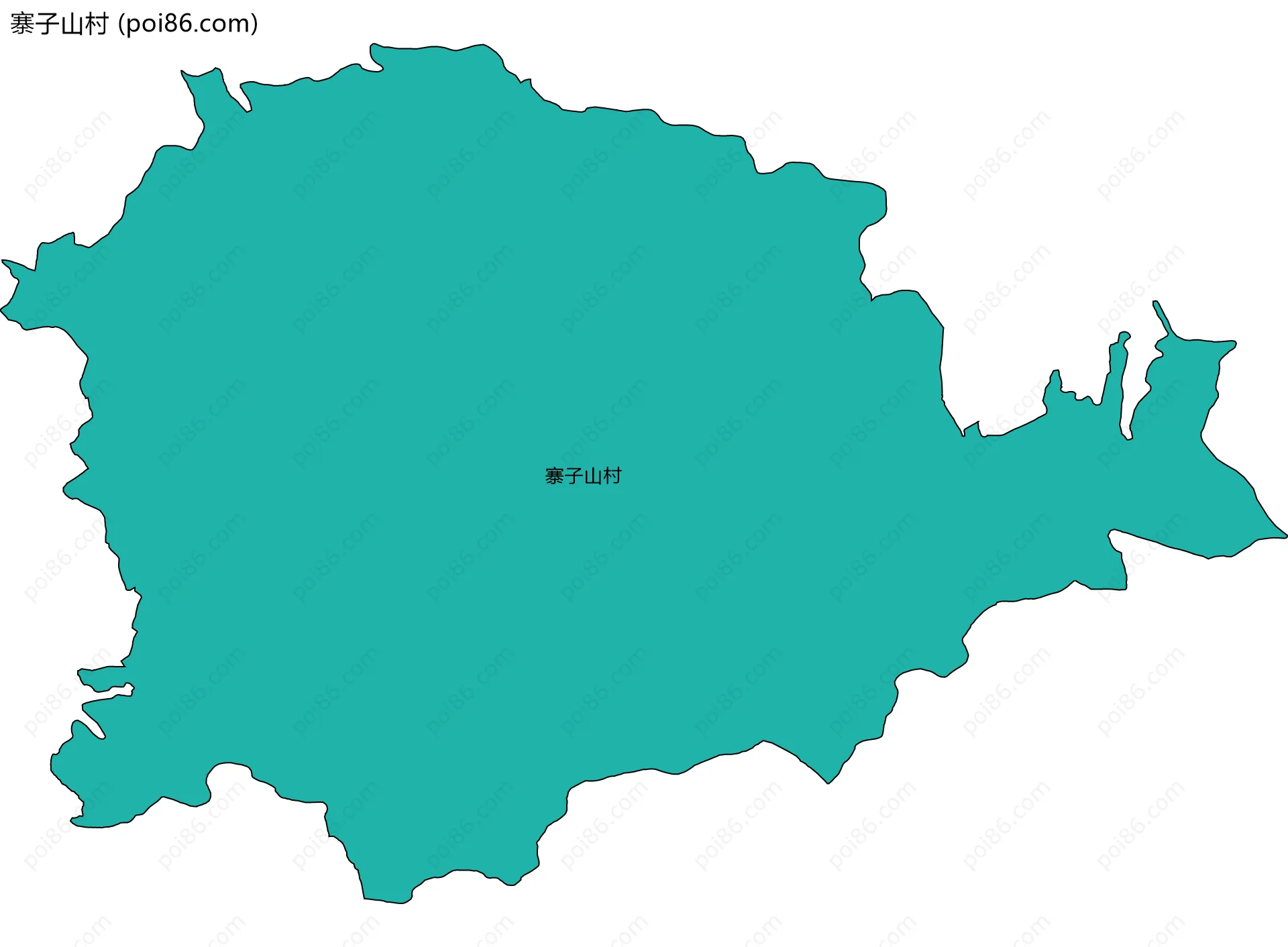 寨子山村边界地图