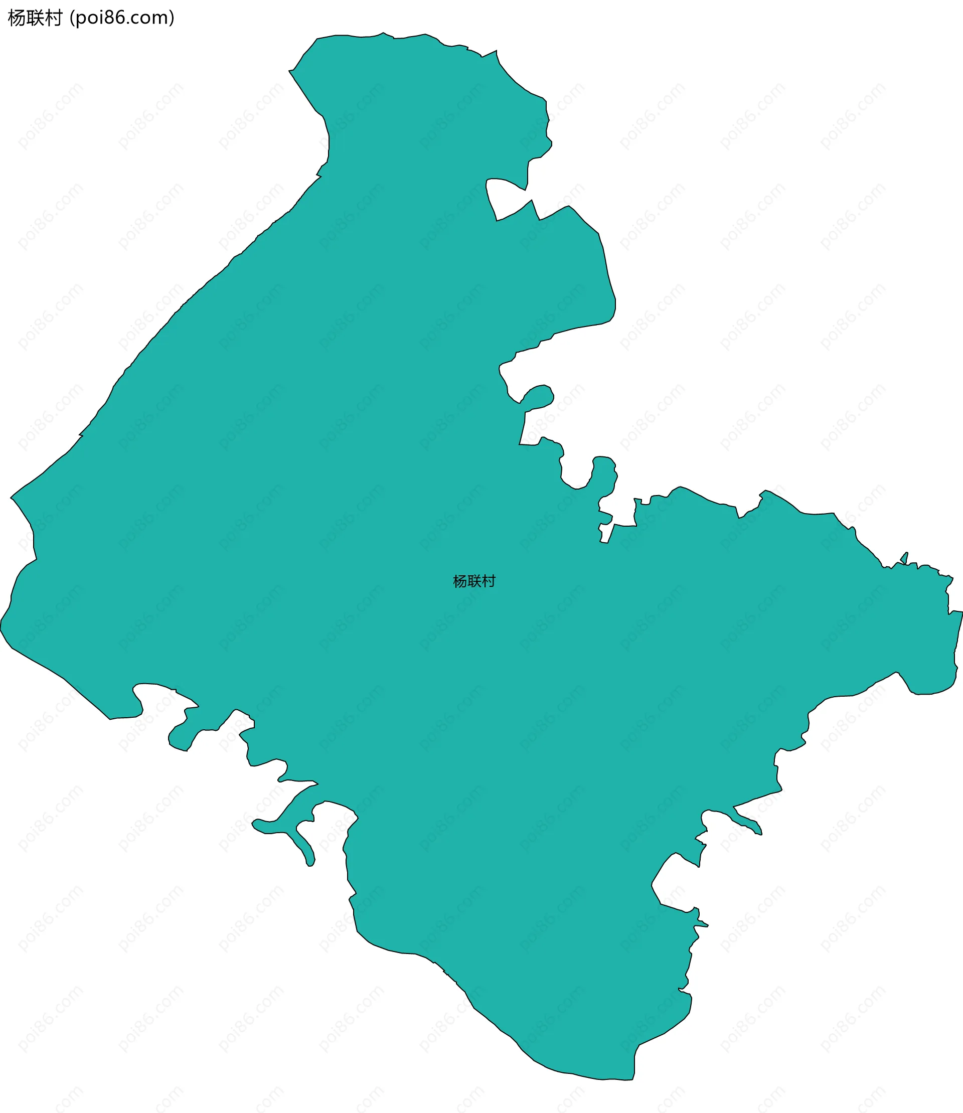 杨联村边界地图