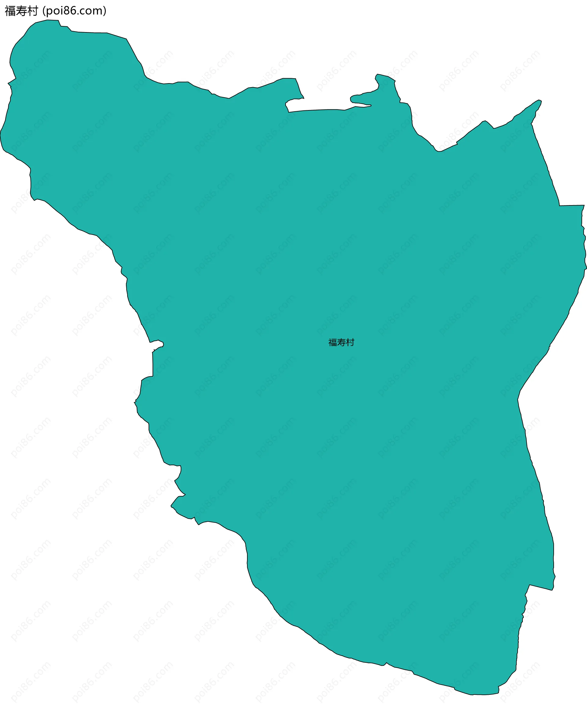 福寿村边界地图