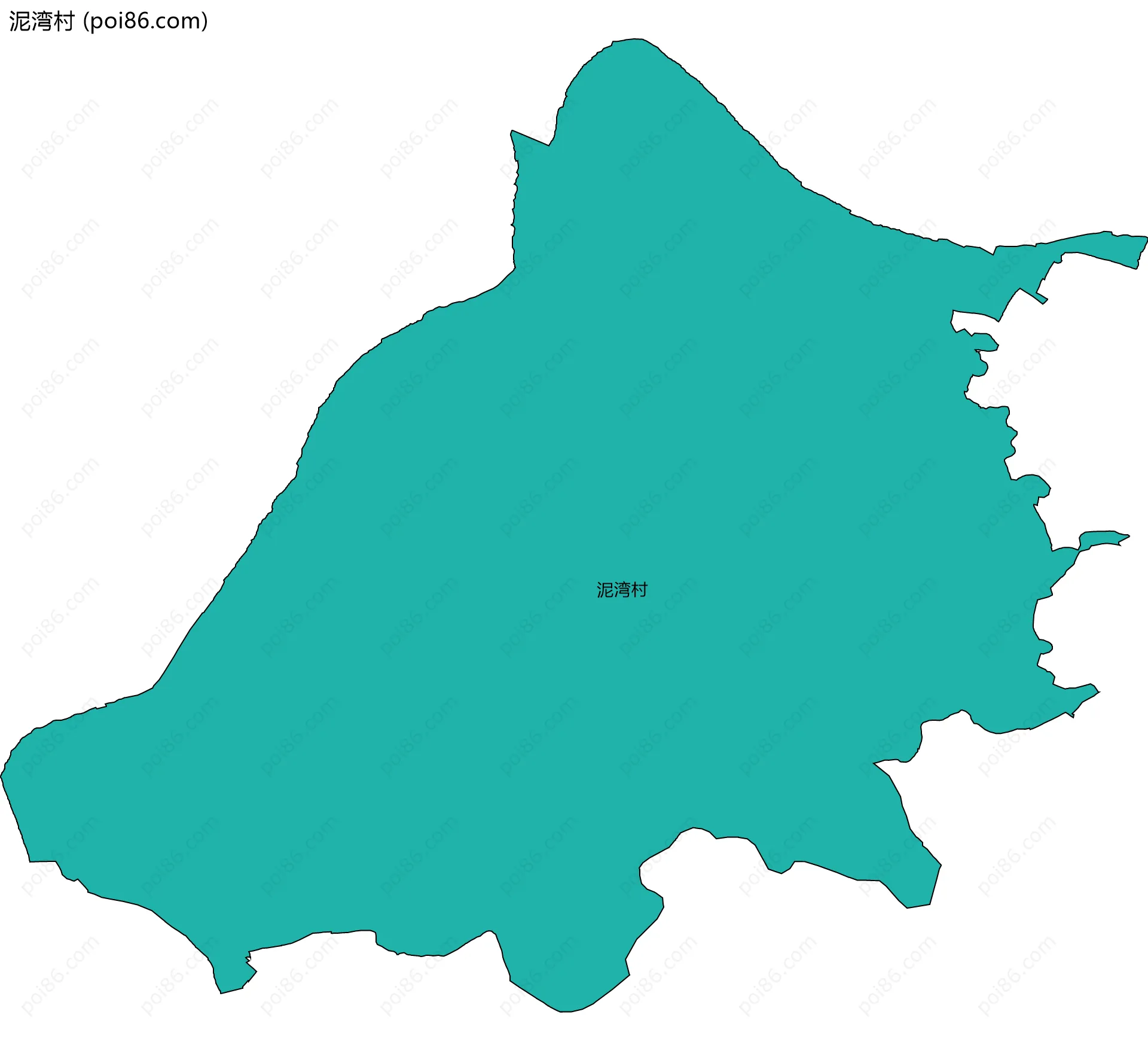 泥湾村边界地图