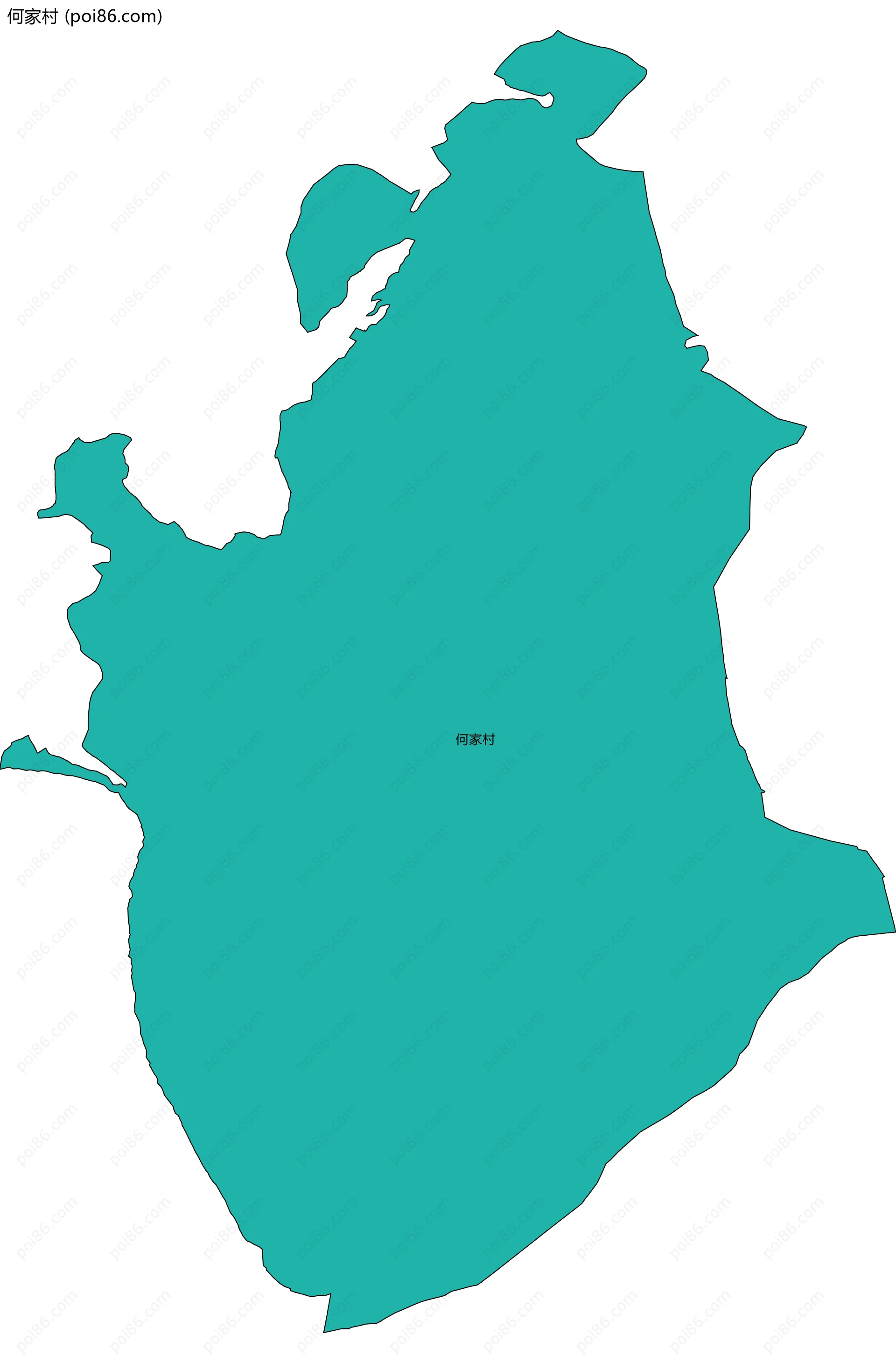 何家村边界地图