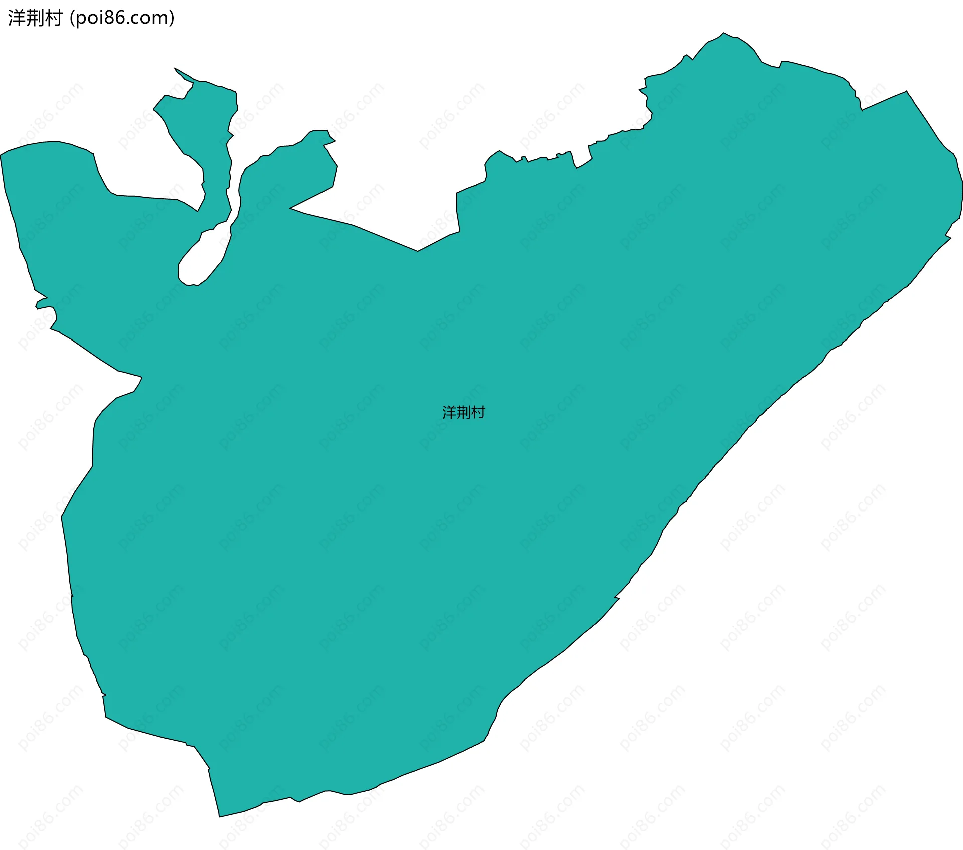 洋荆村边界地图