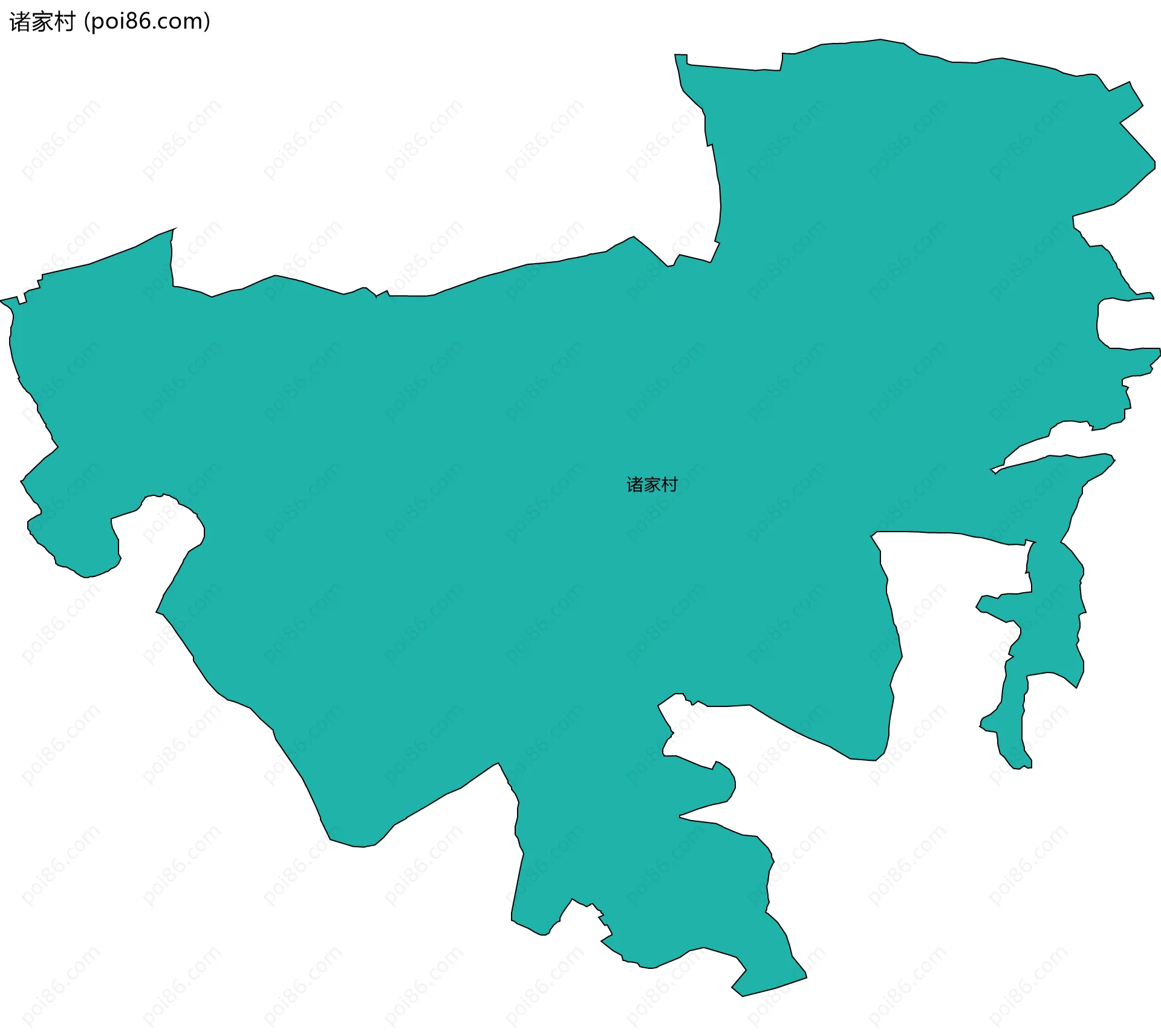 诸家村边界地图