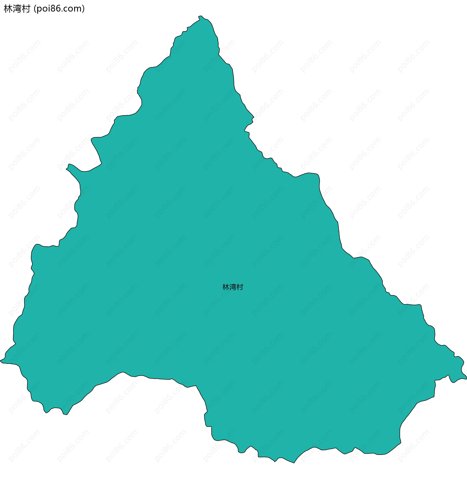 林湾村边界地图