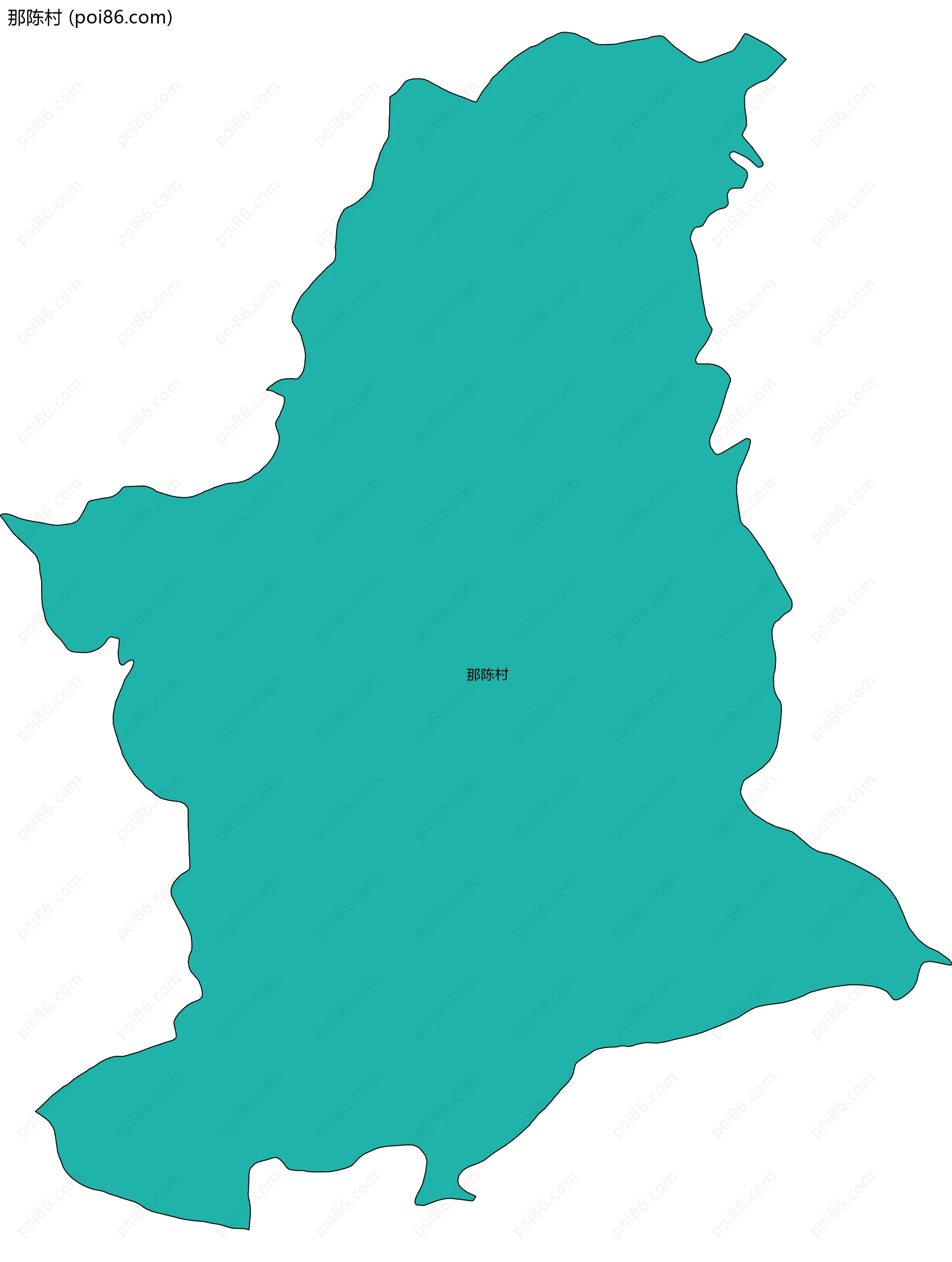 那陈村边界地图