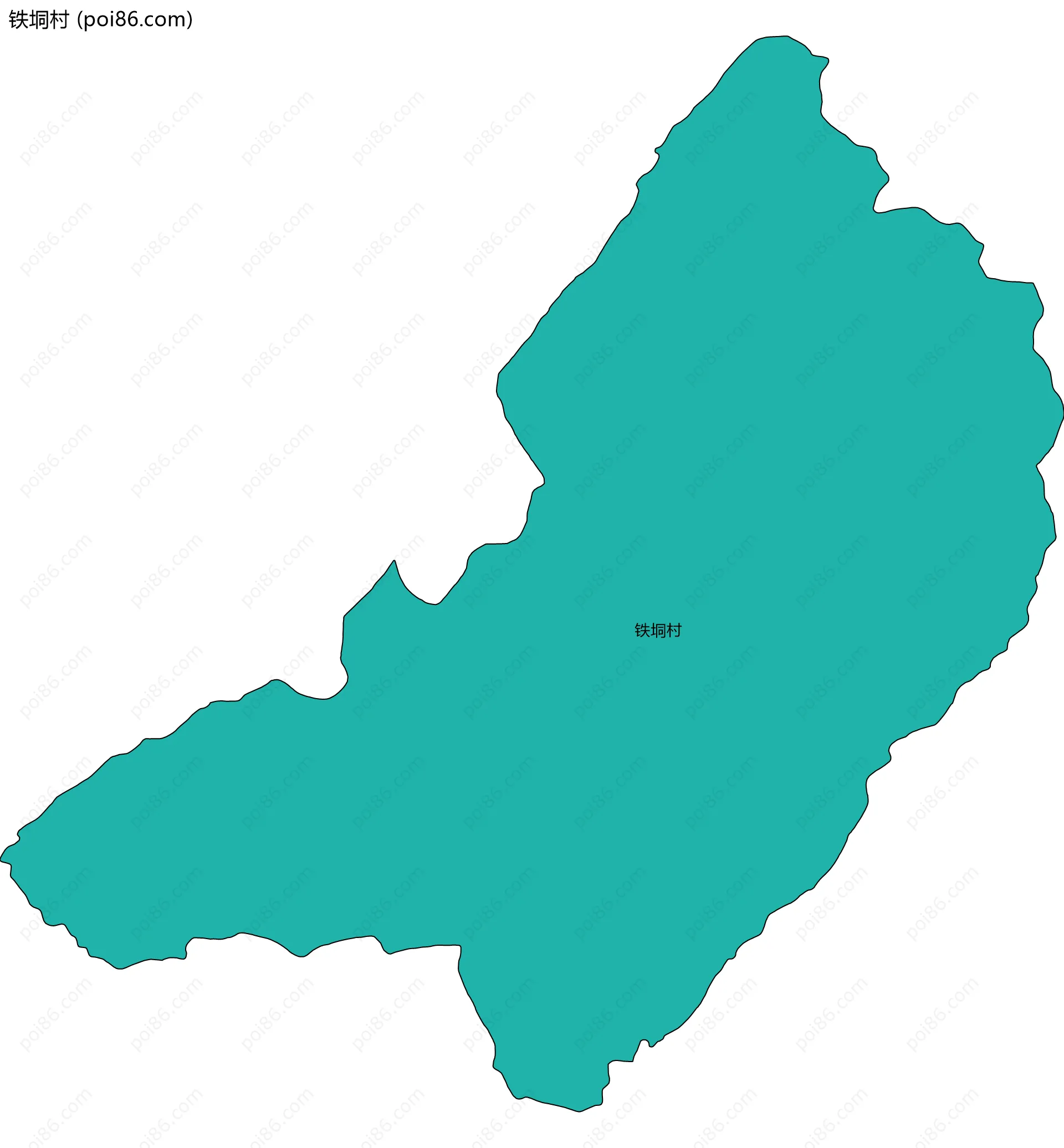 铁垌村边界地图