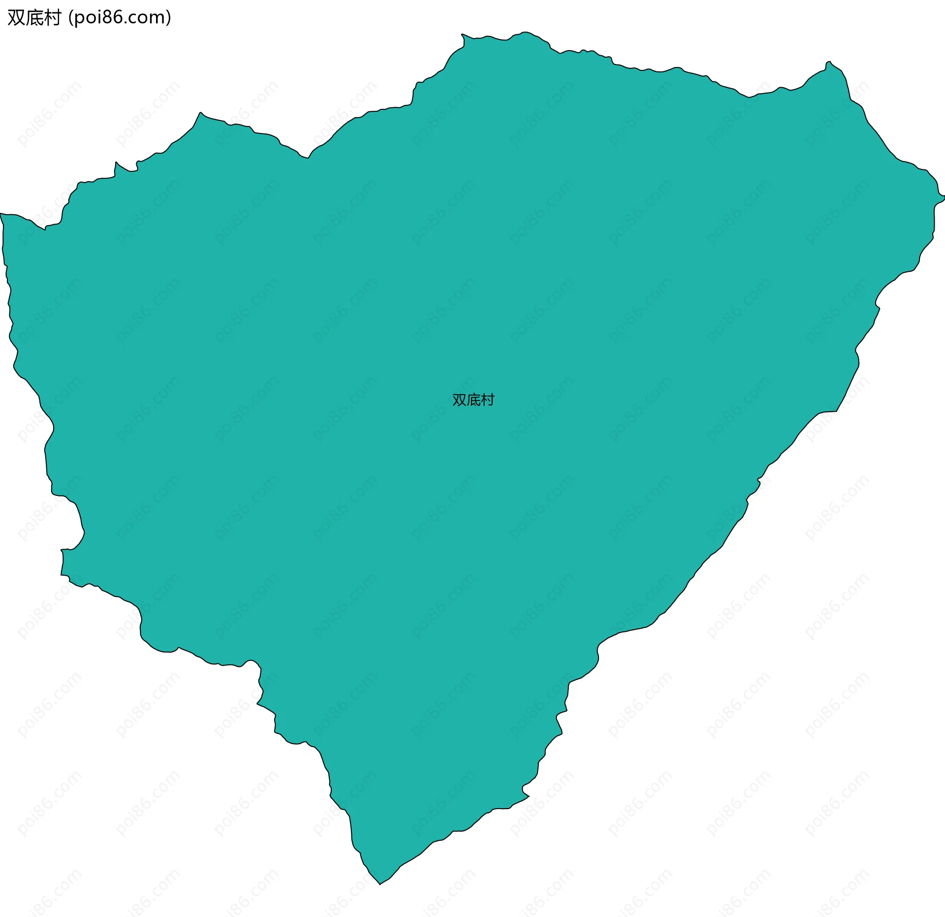 双底村边界地图
