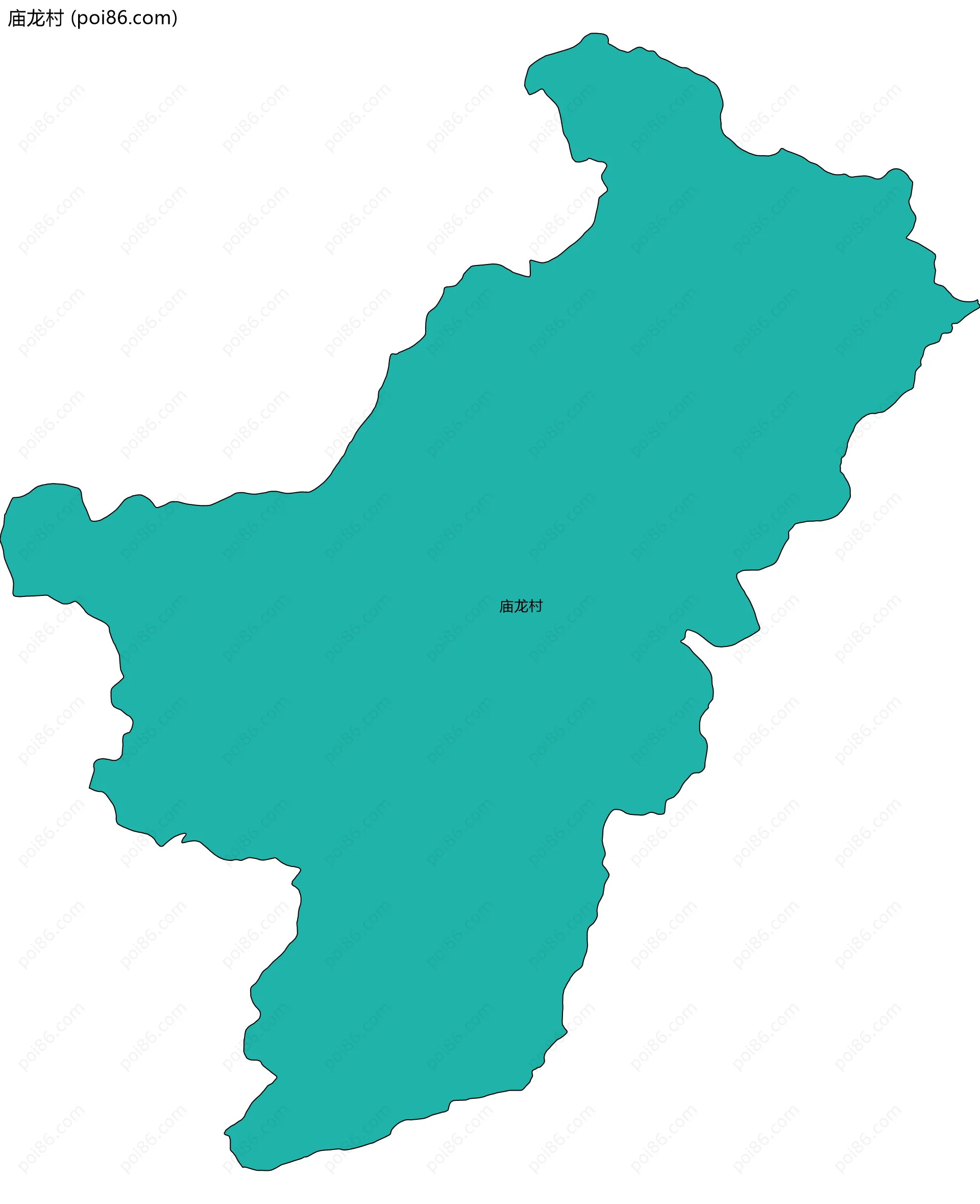庙龙村边界地图