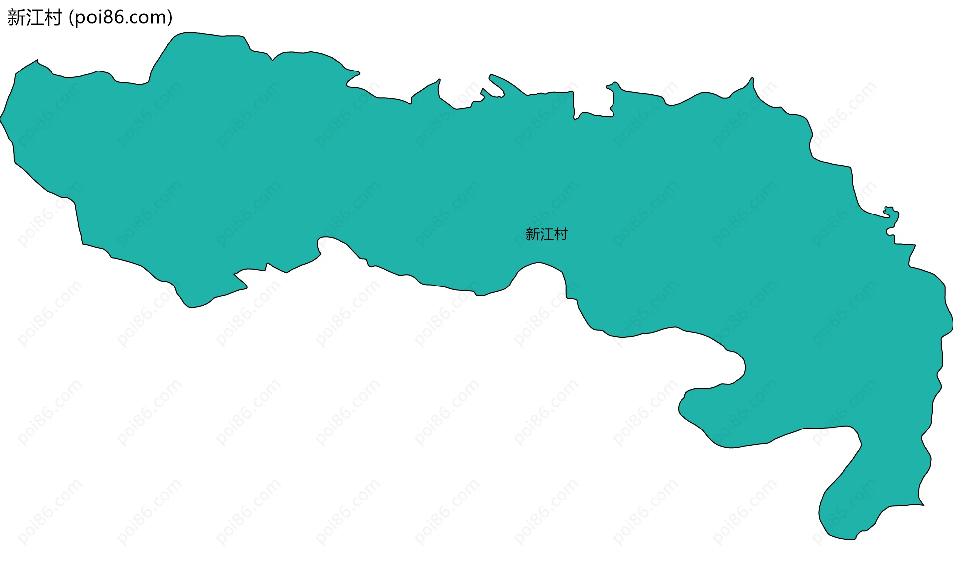 新江村边界地图