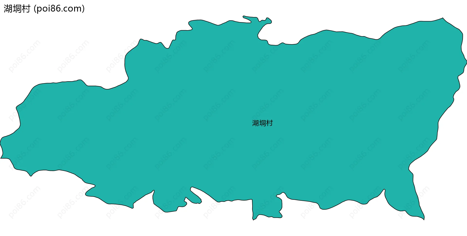 湖垌村边界地图