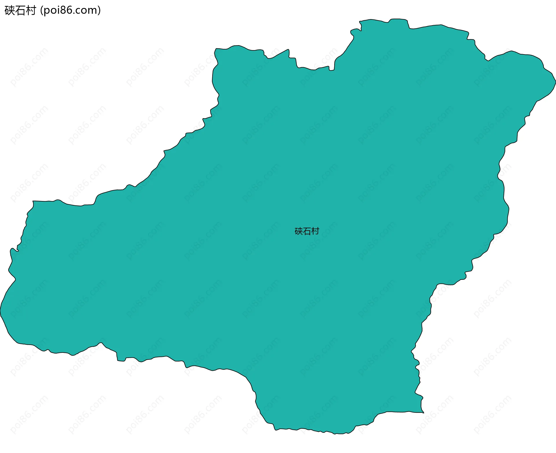 硖石村边界地图
