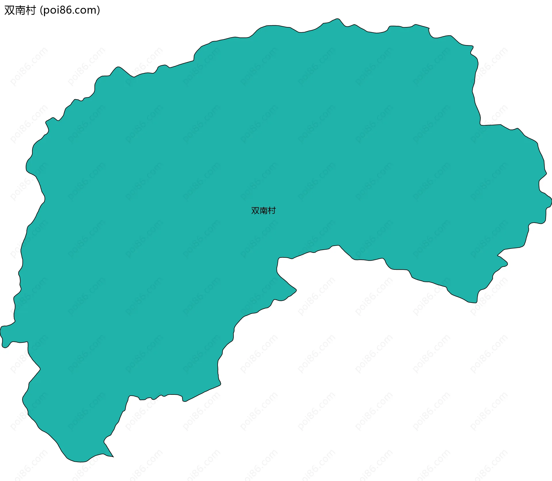 双南村边界地图
