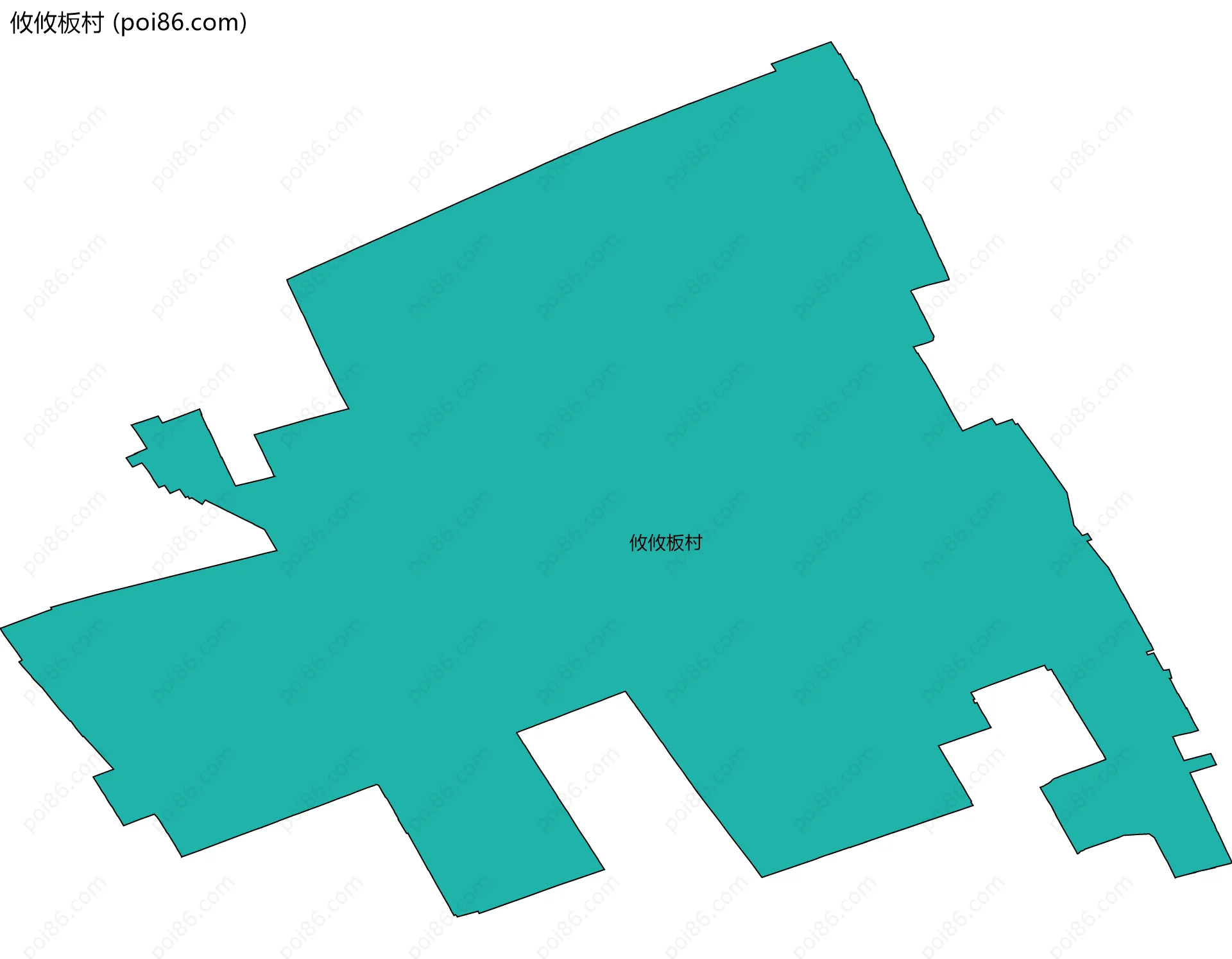 攸攸板村边界地图