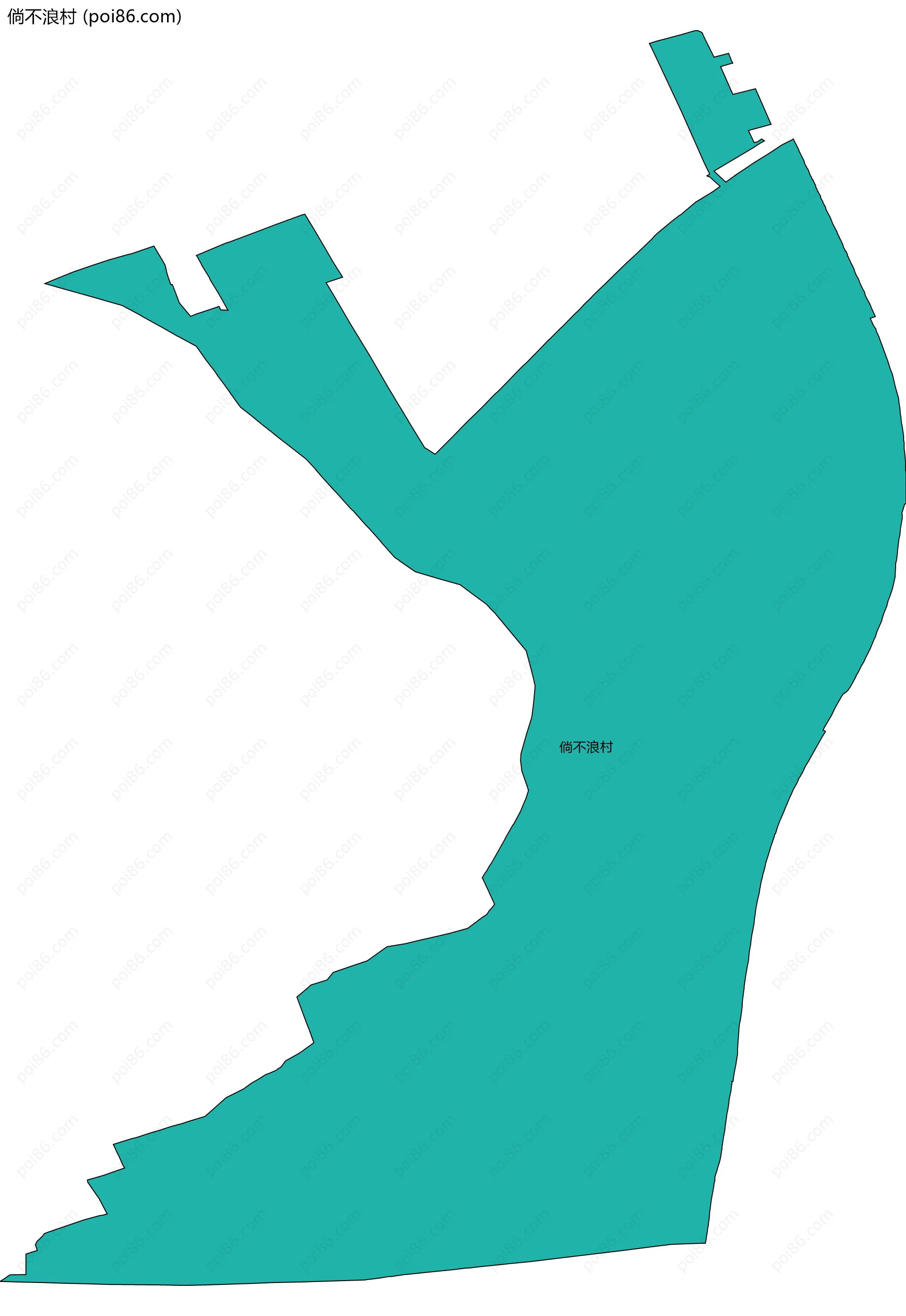 倘不浪村边界地图