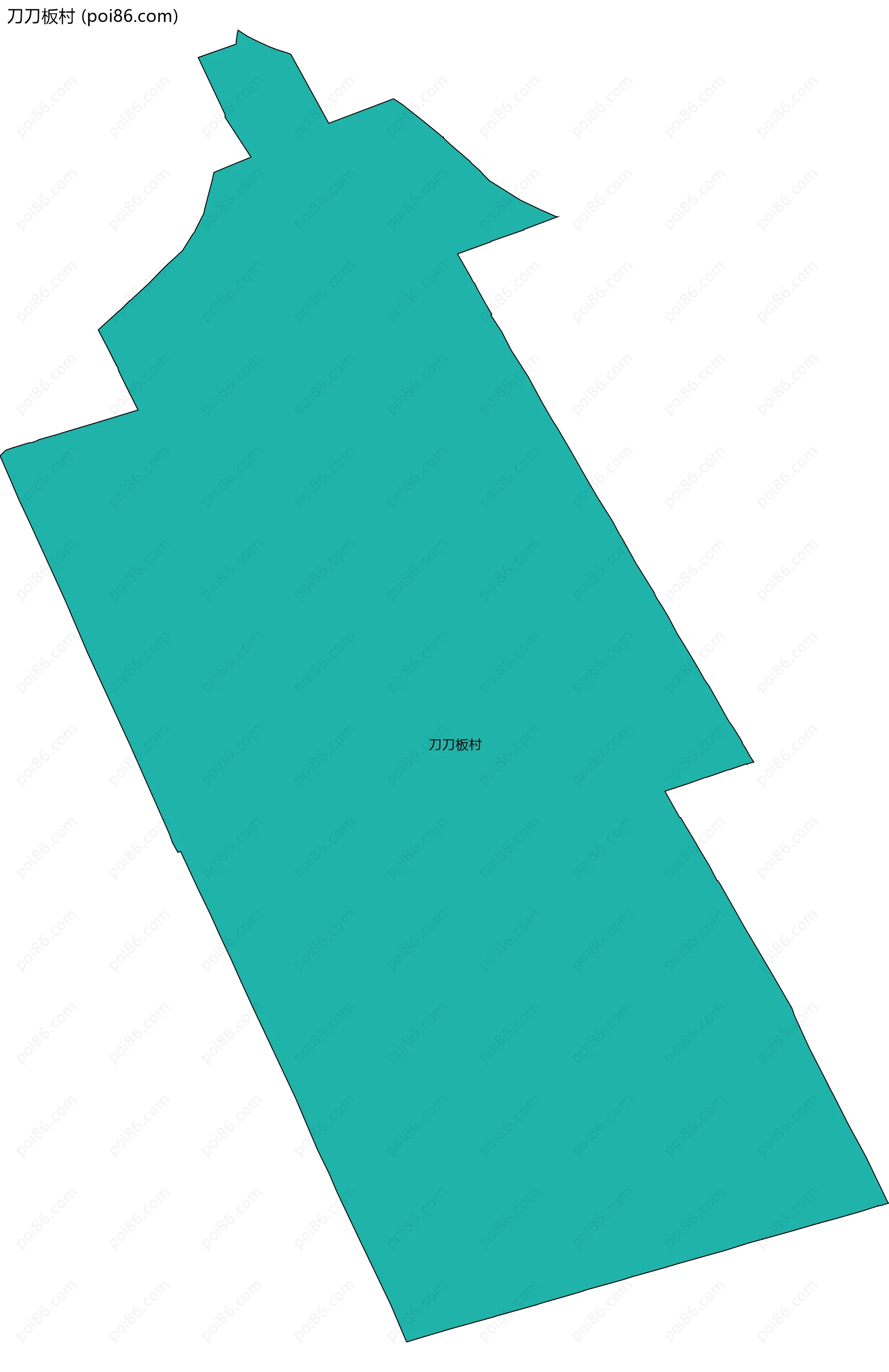 刀刀板村边界地图