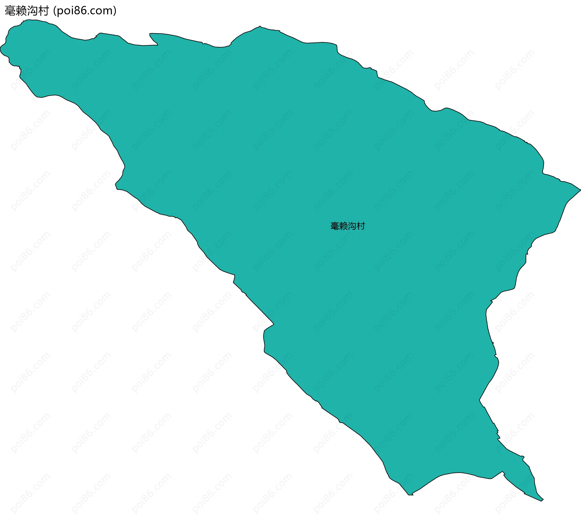 毫赖沟村边界地图