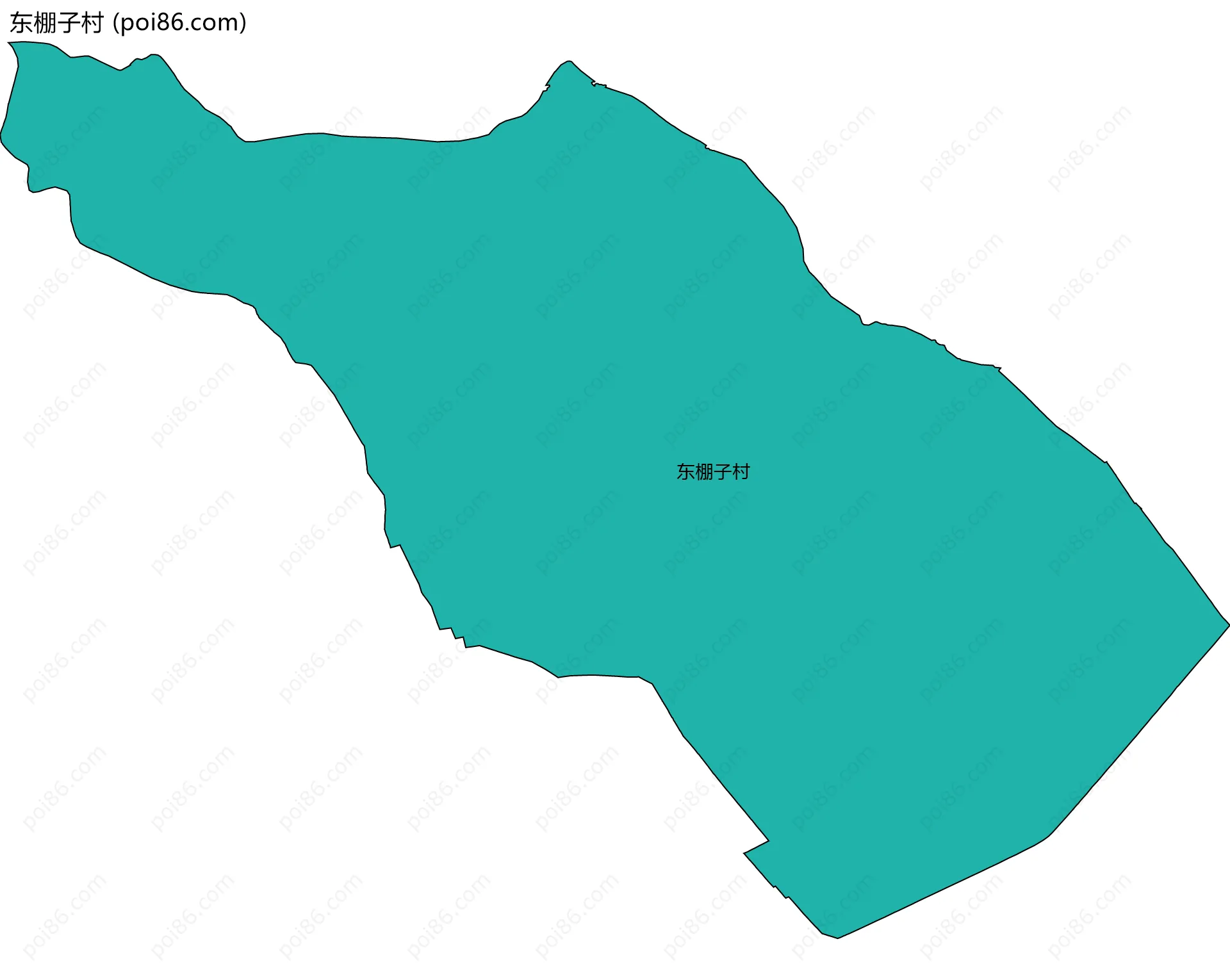 东棚子村边界地图