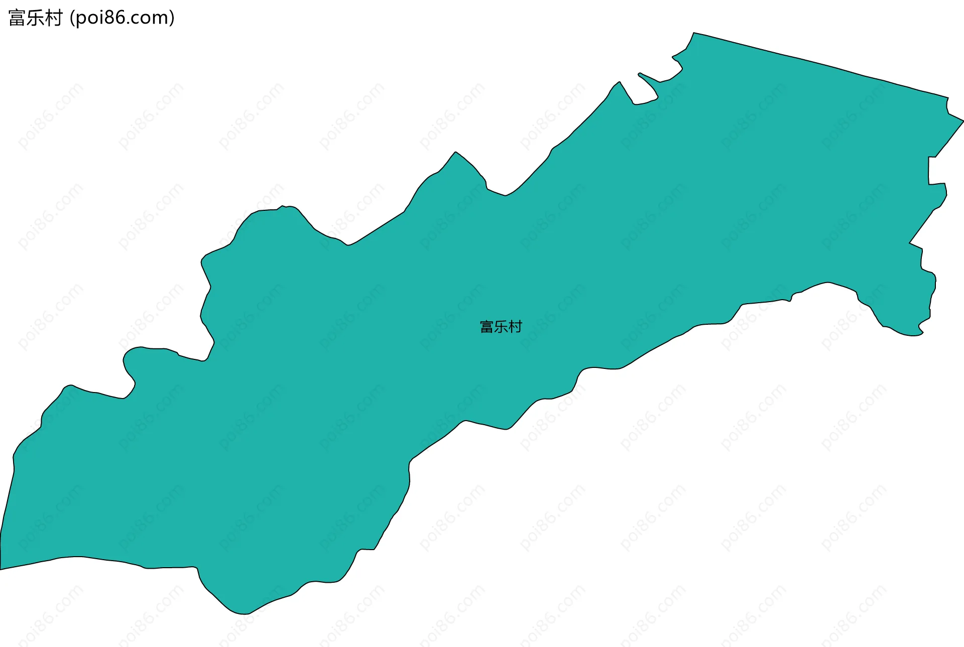 富乐村边界地图