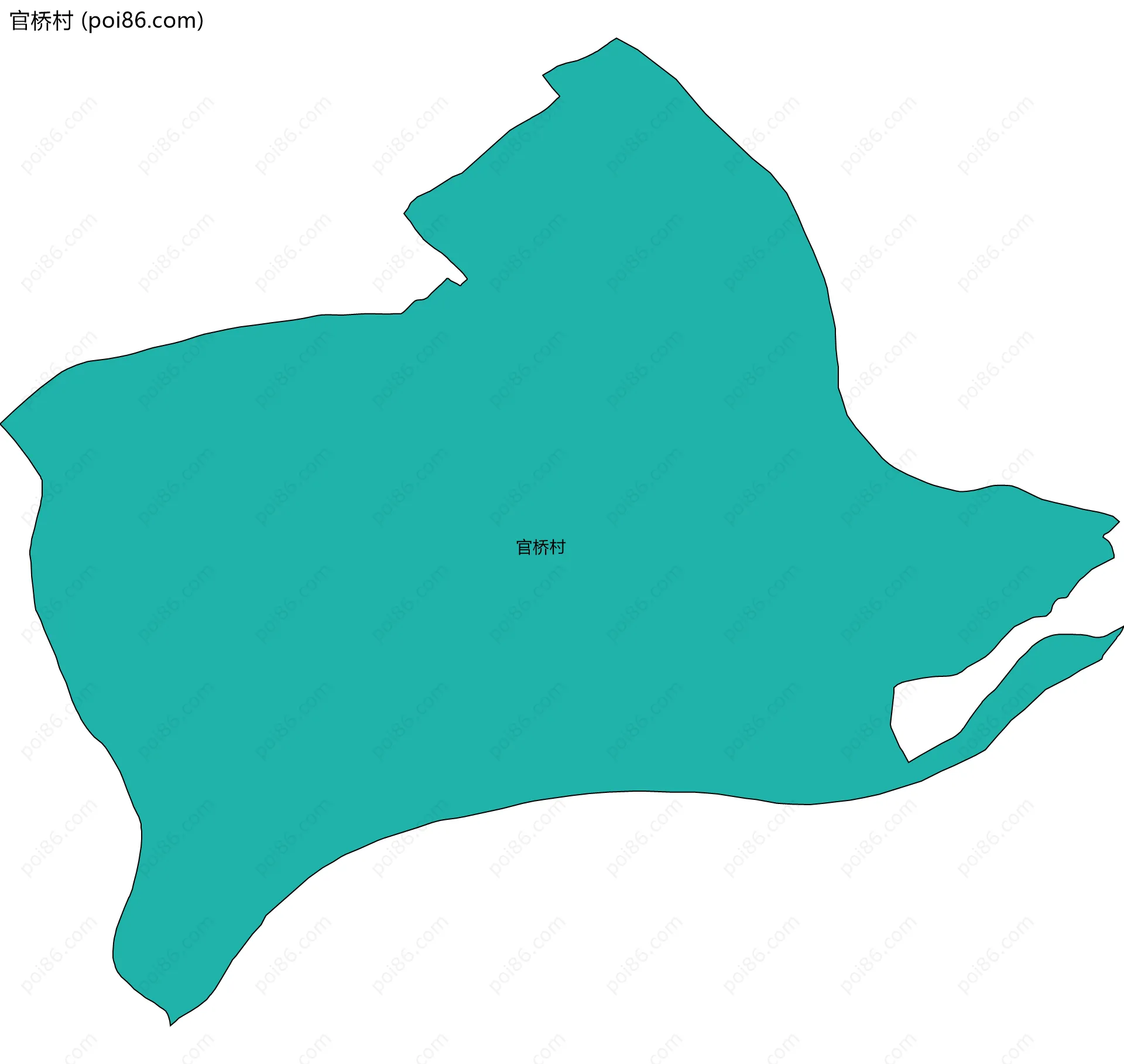 官桥村边界地图