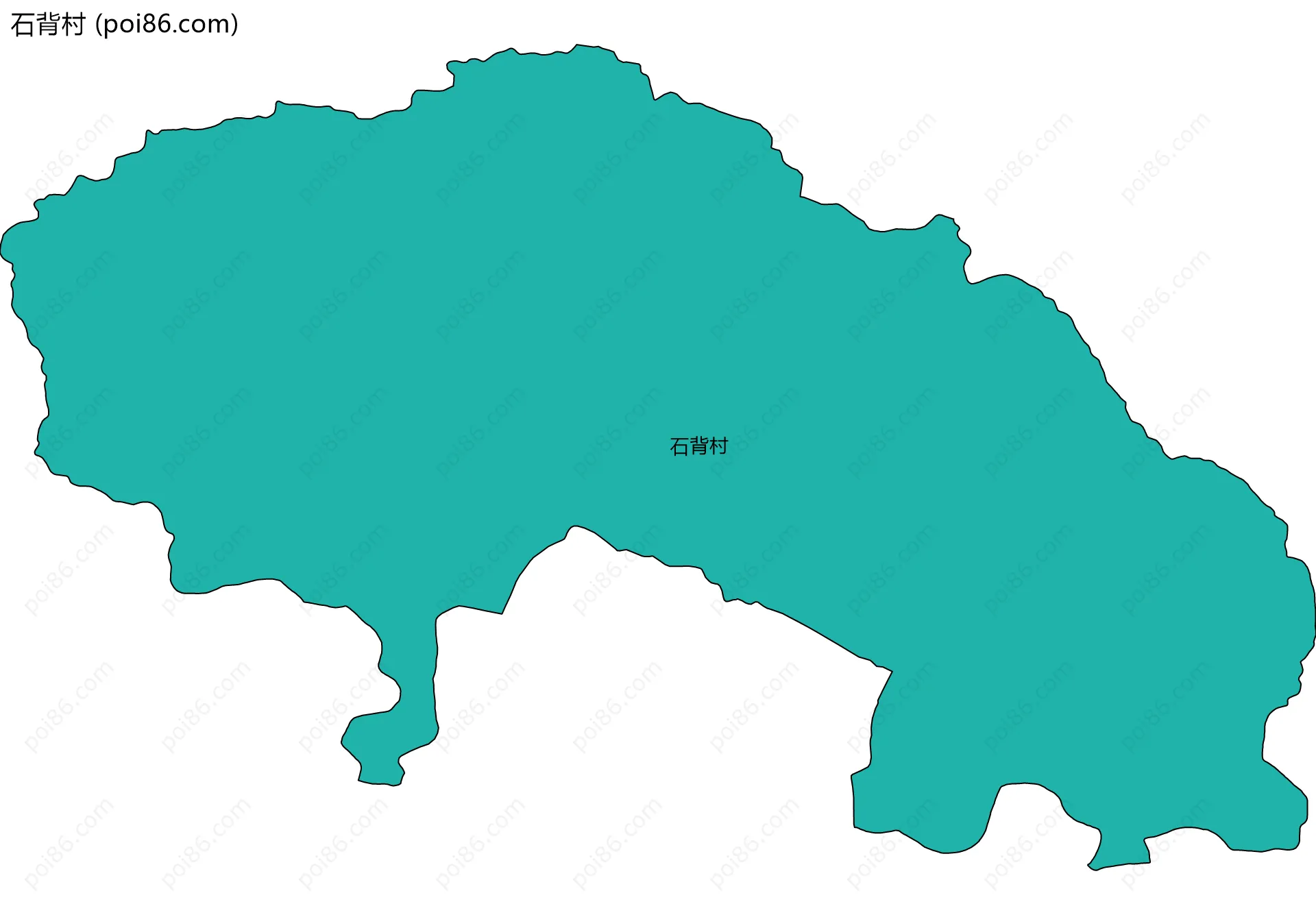 石背村边界地图