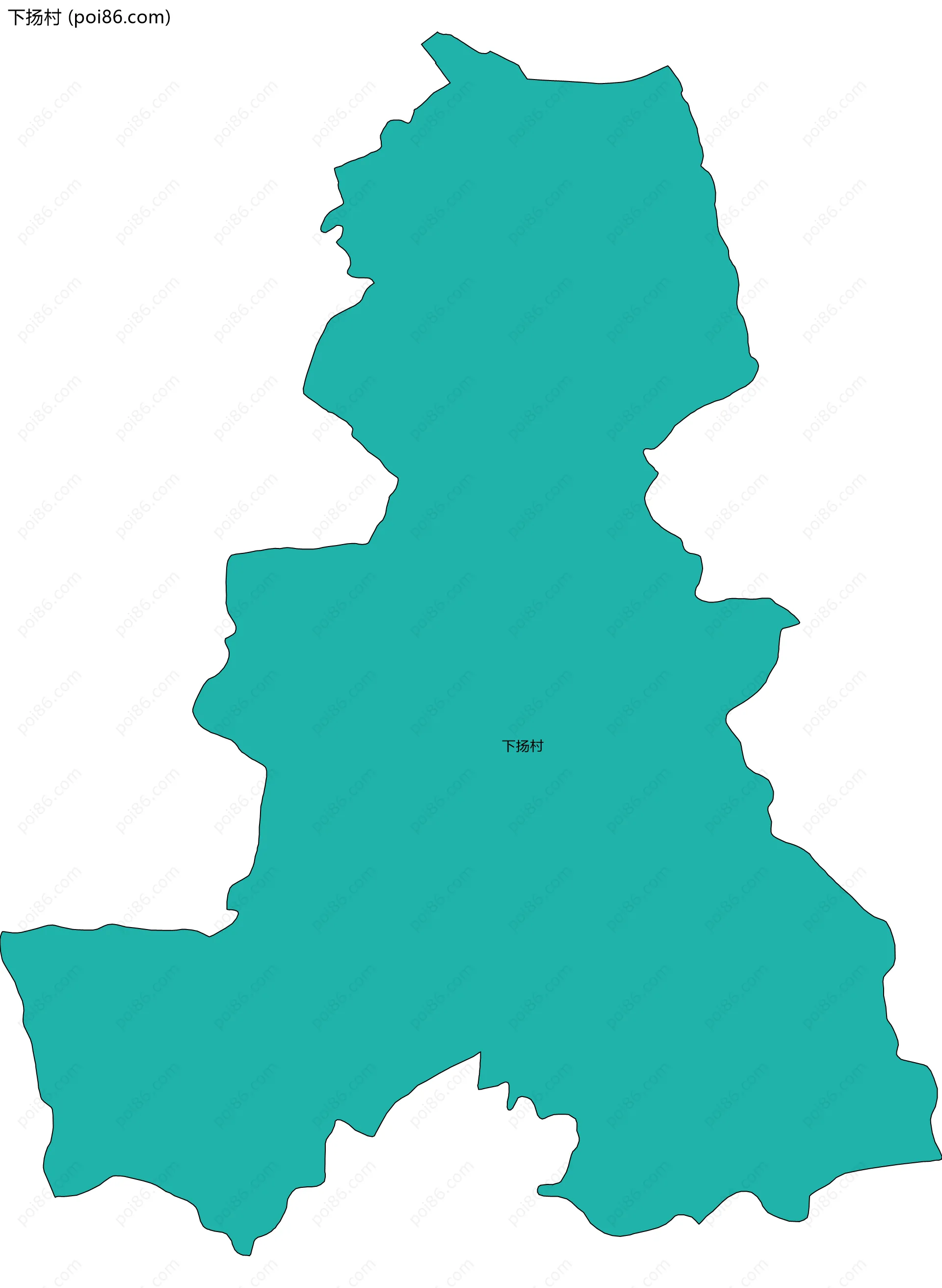 下扬村边界地图