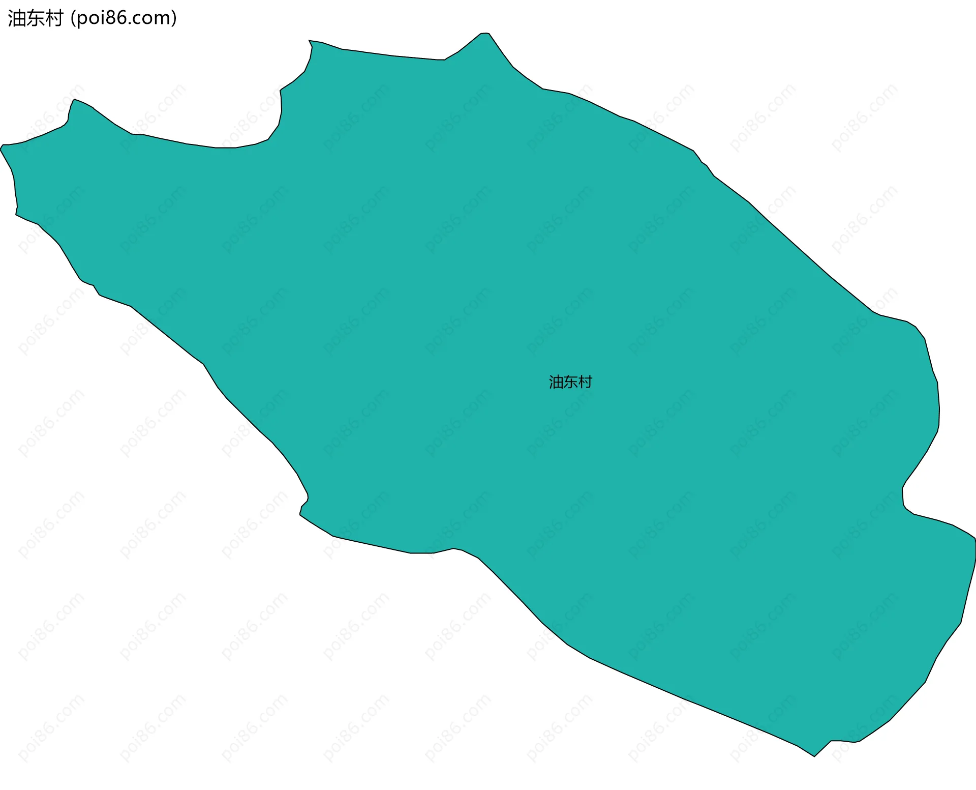 油东村边界地图