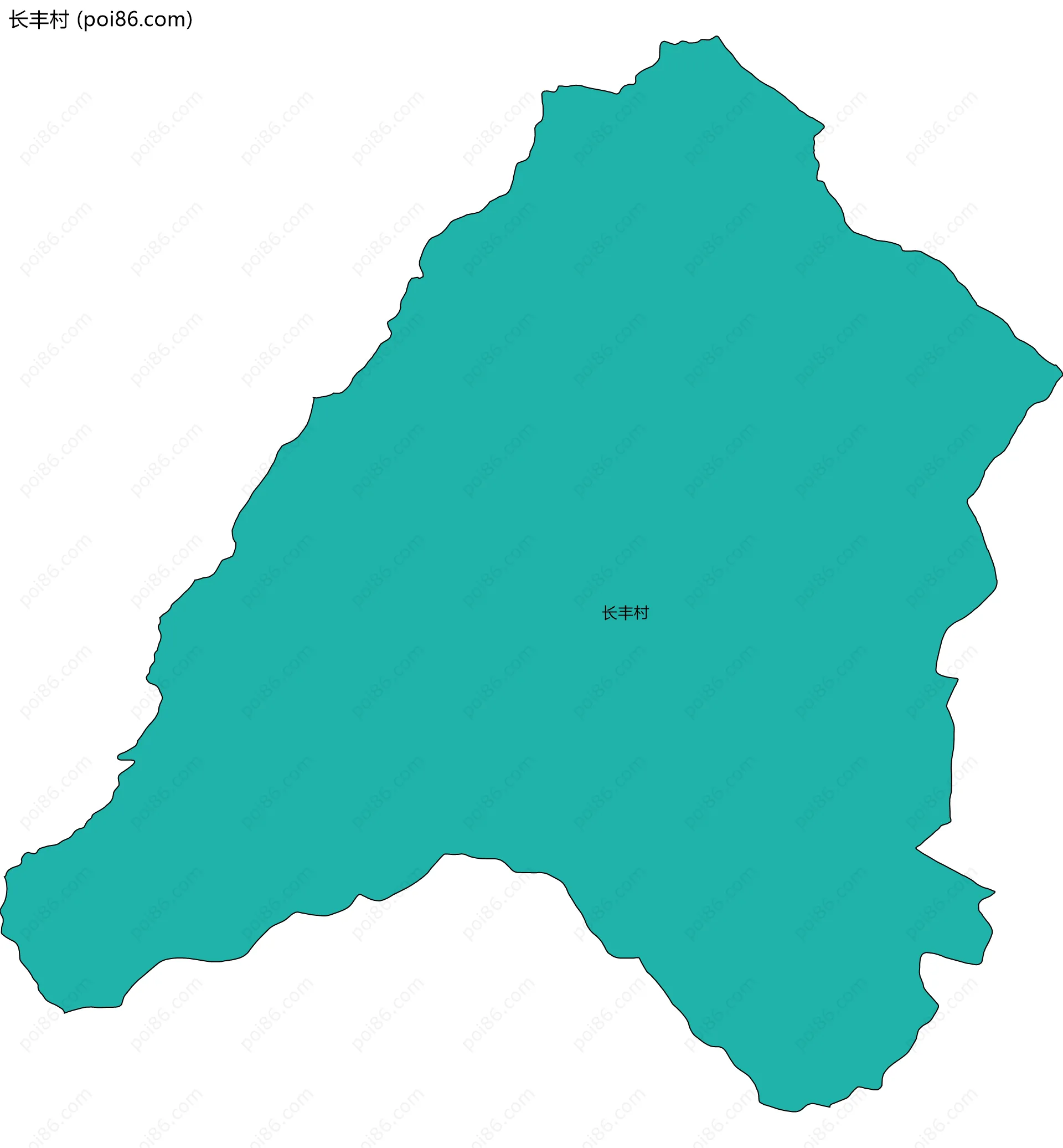 长丰村边界地图