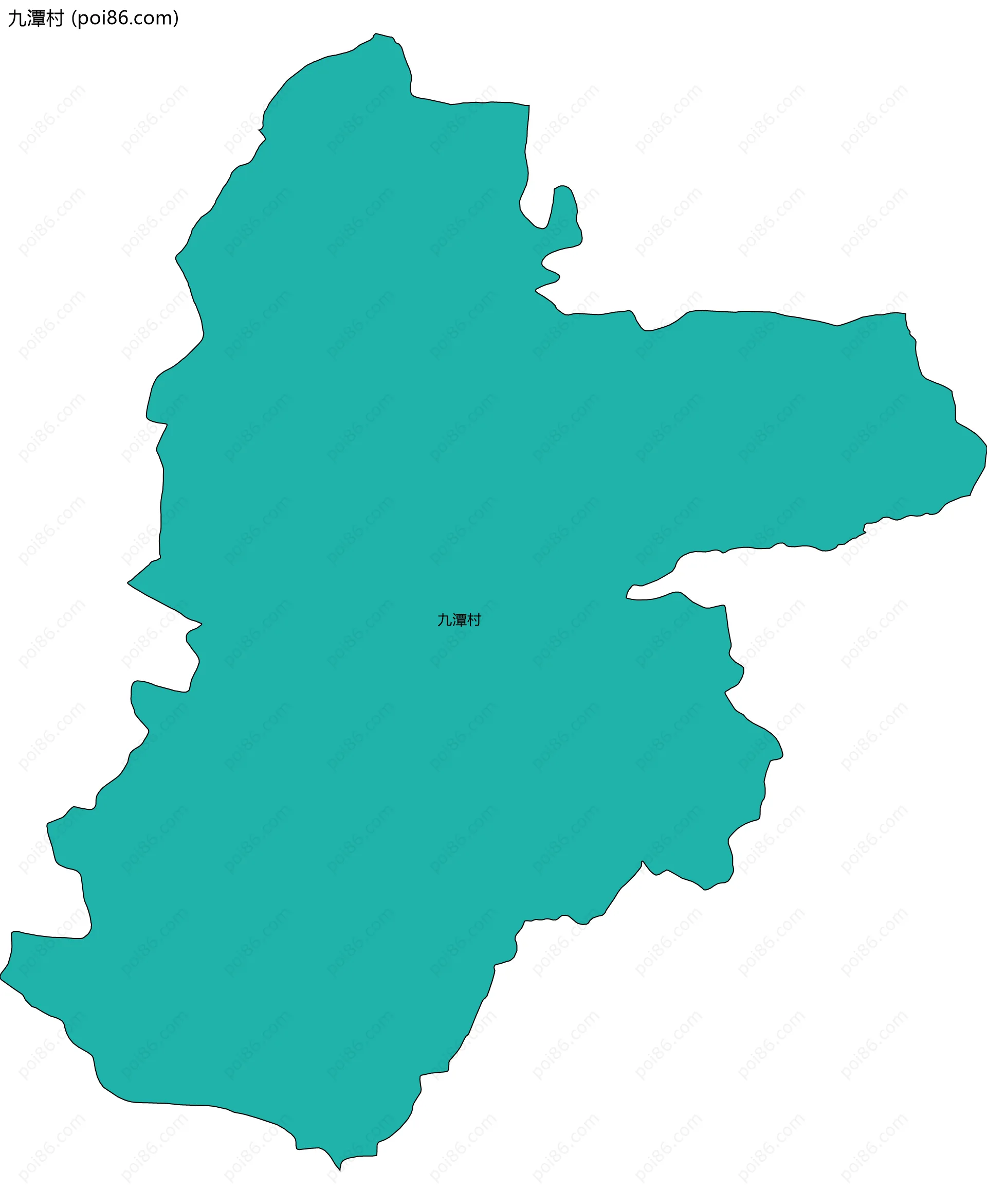 九潭村边界地图