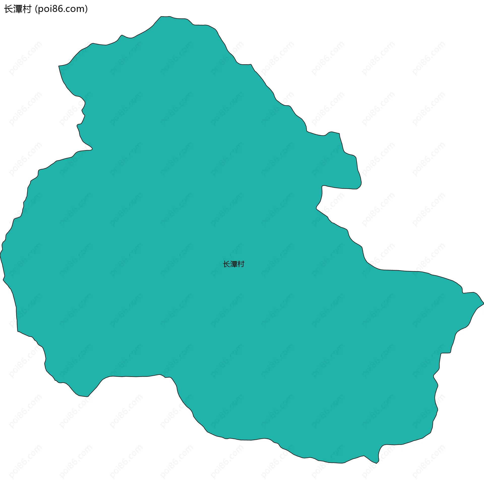 长潭村边界地图