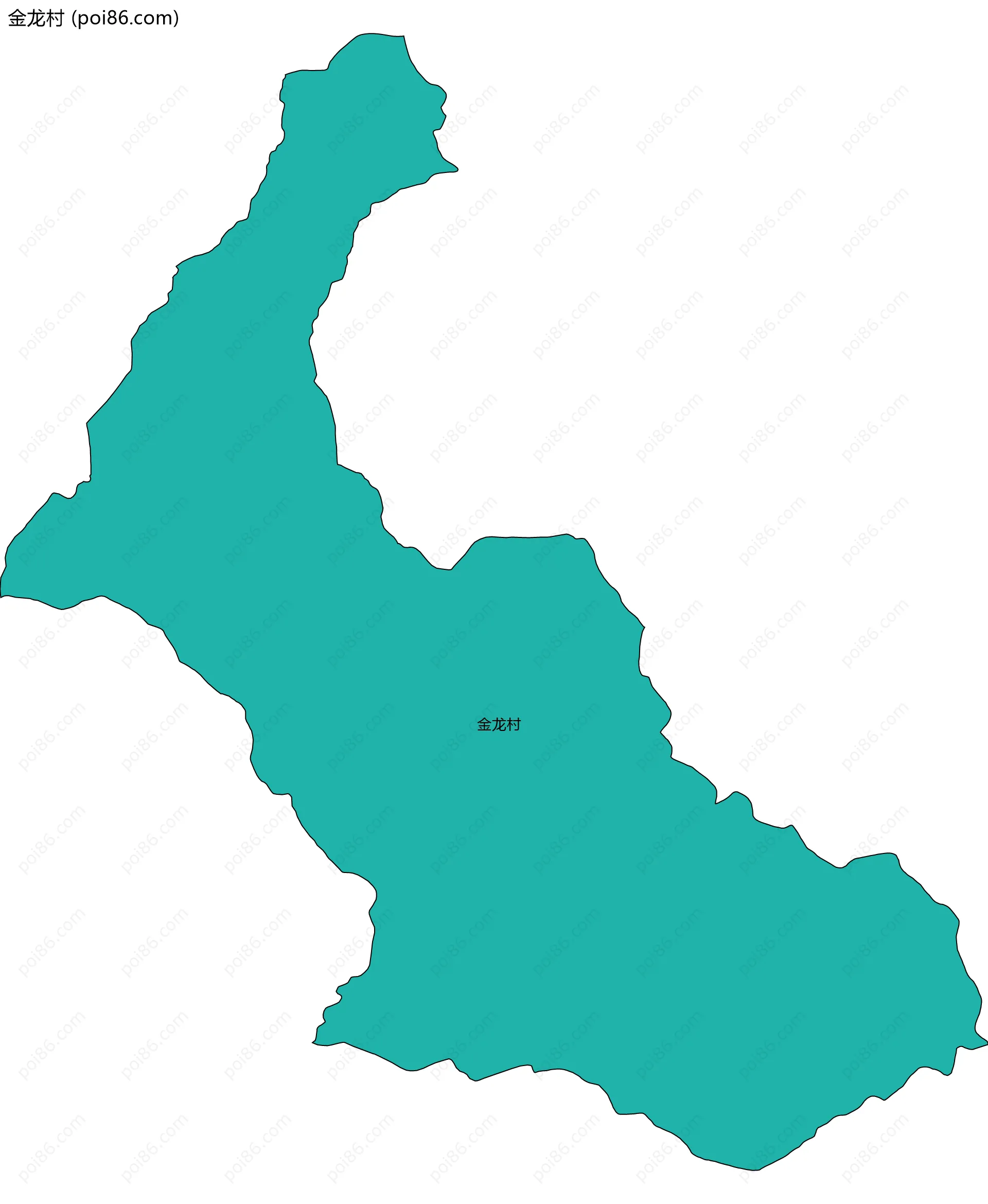 金龙村边界地图