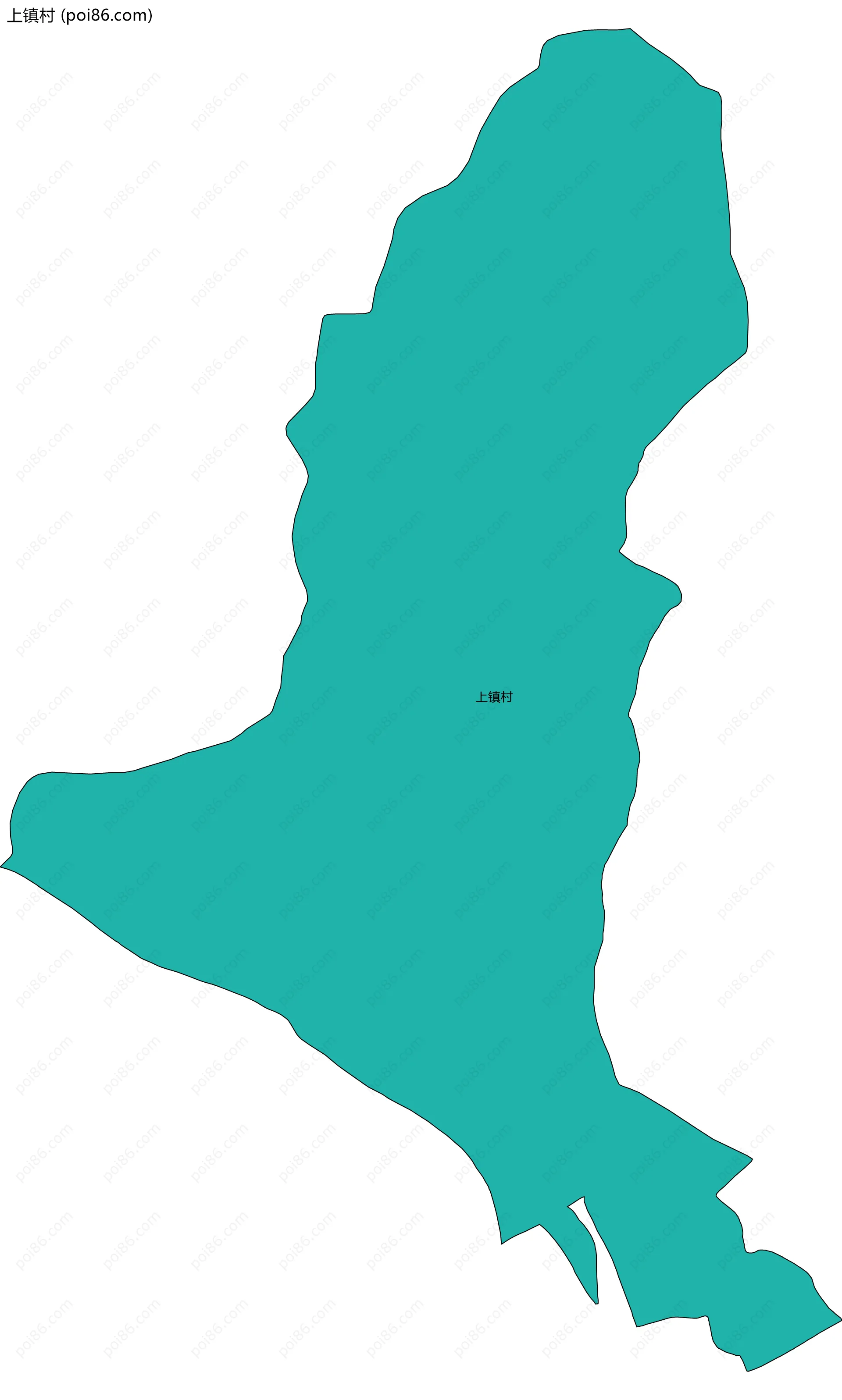上镇村边界地图