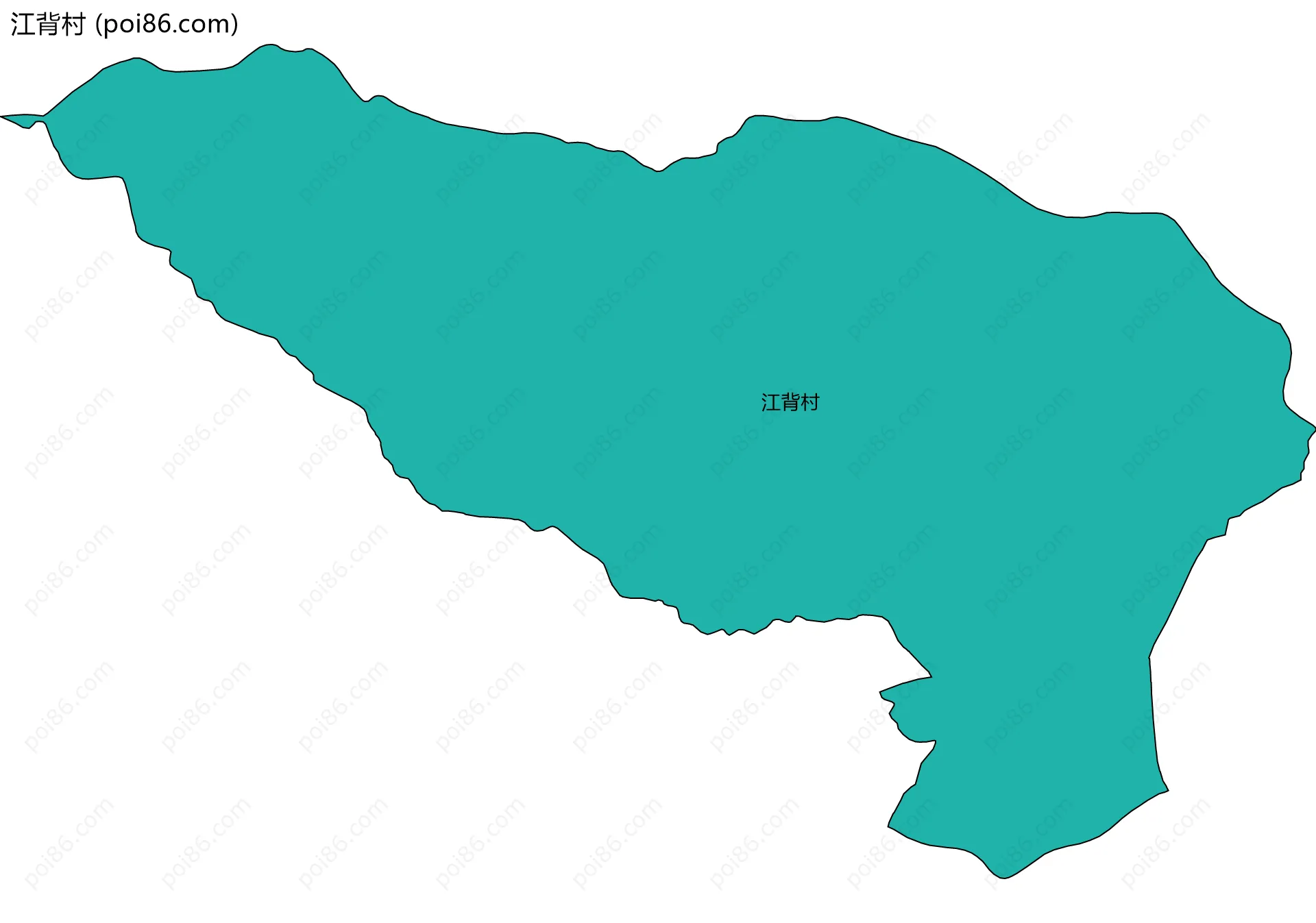 江背村边界地图