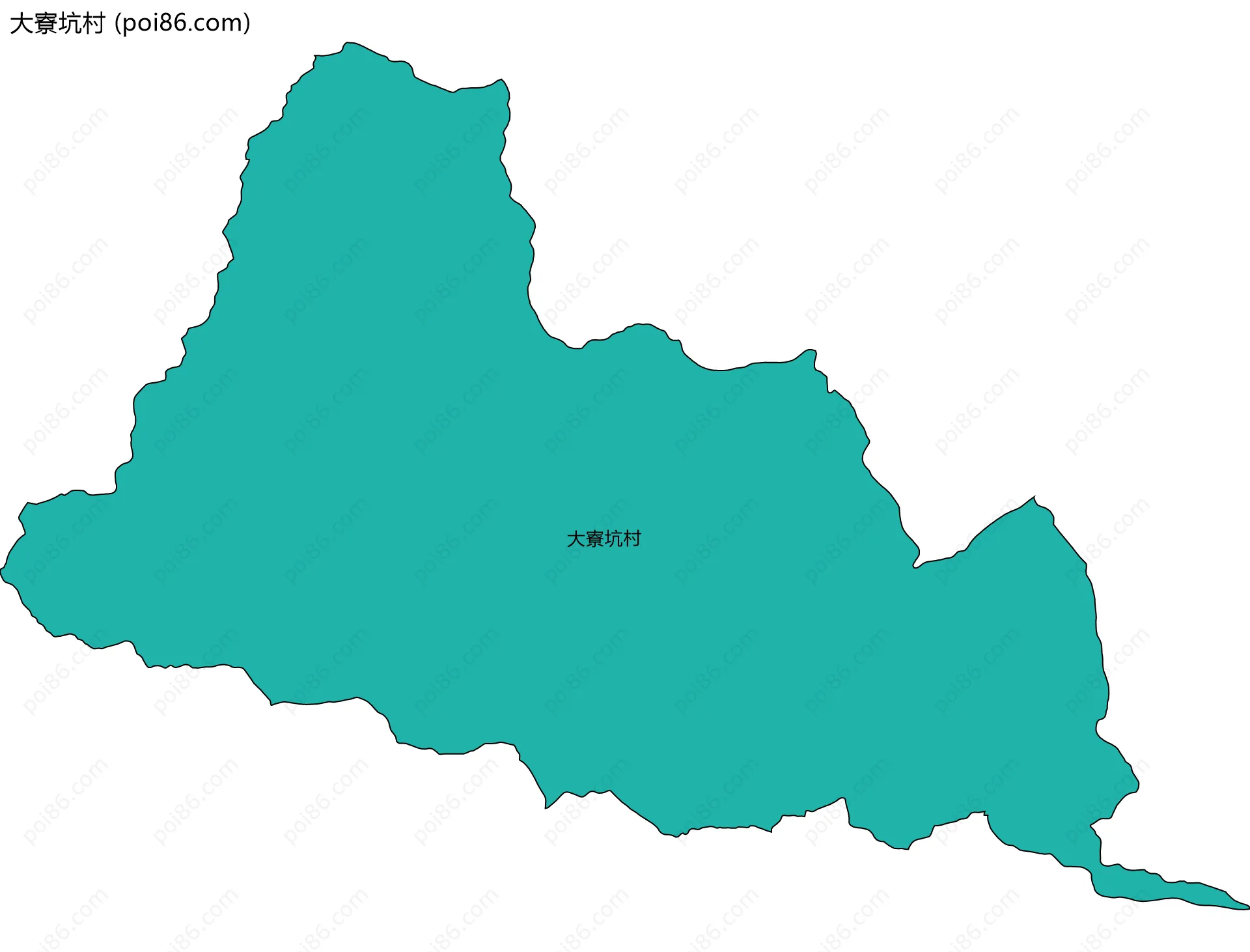 大寮坑村边界地图