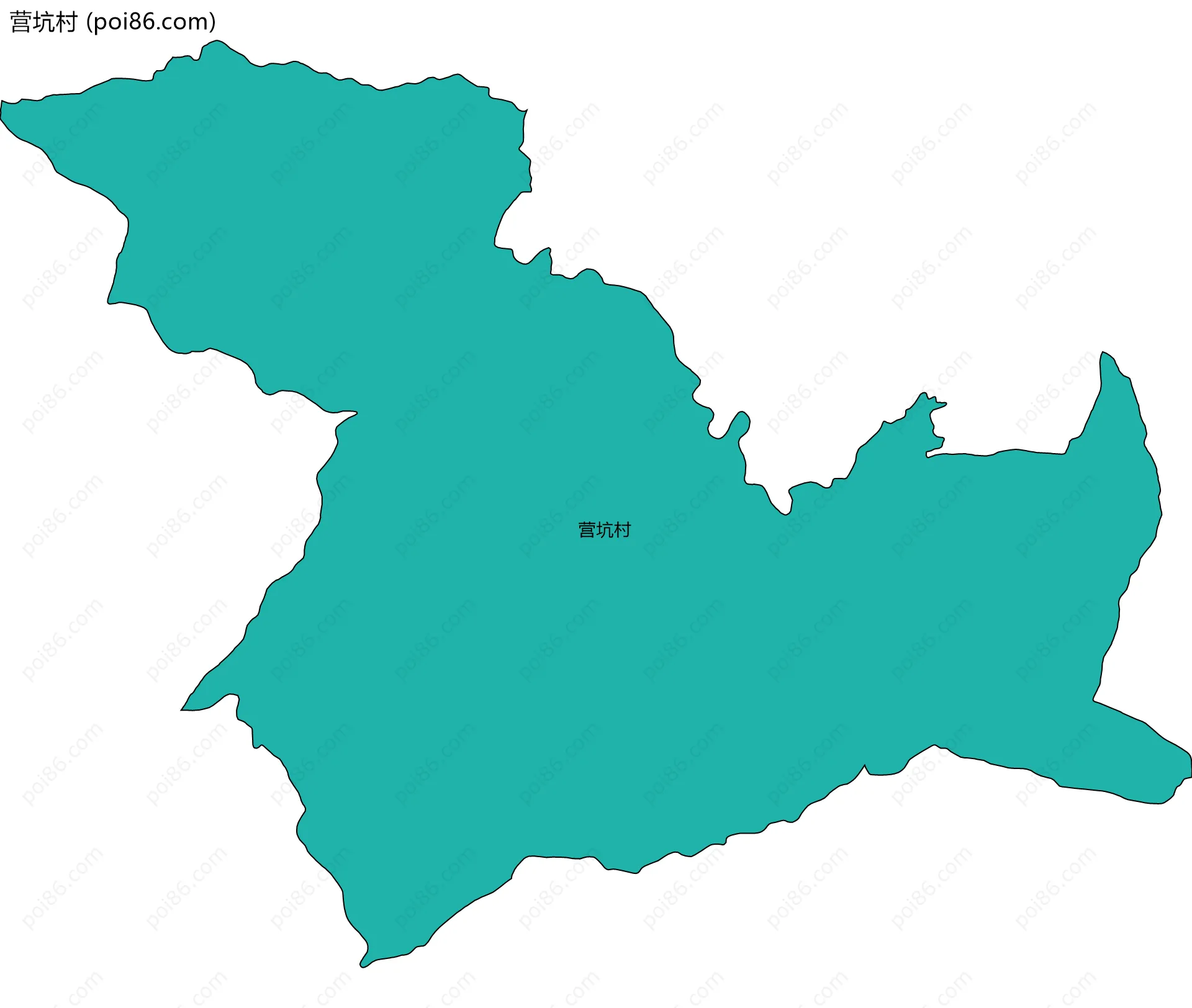 营坑村边界地图