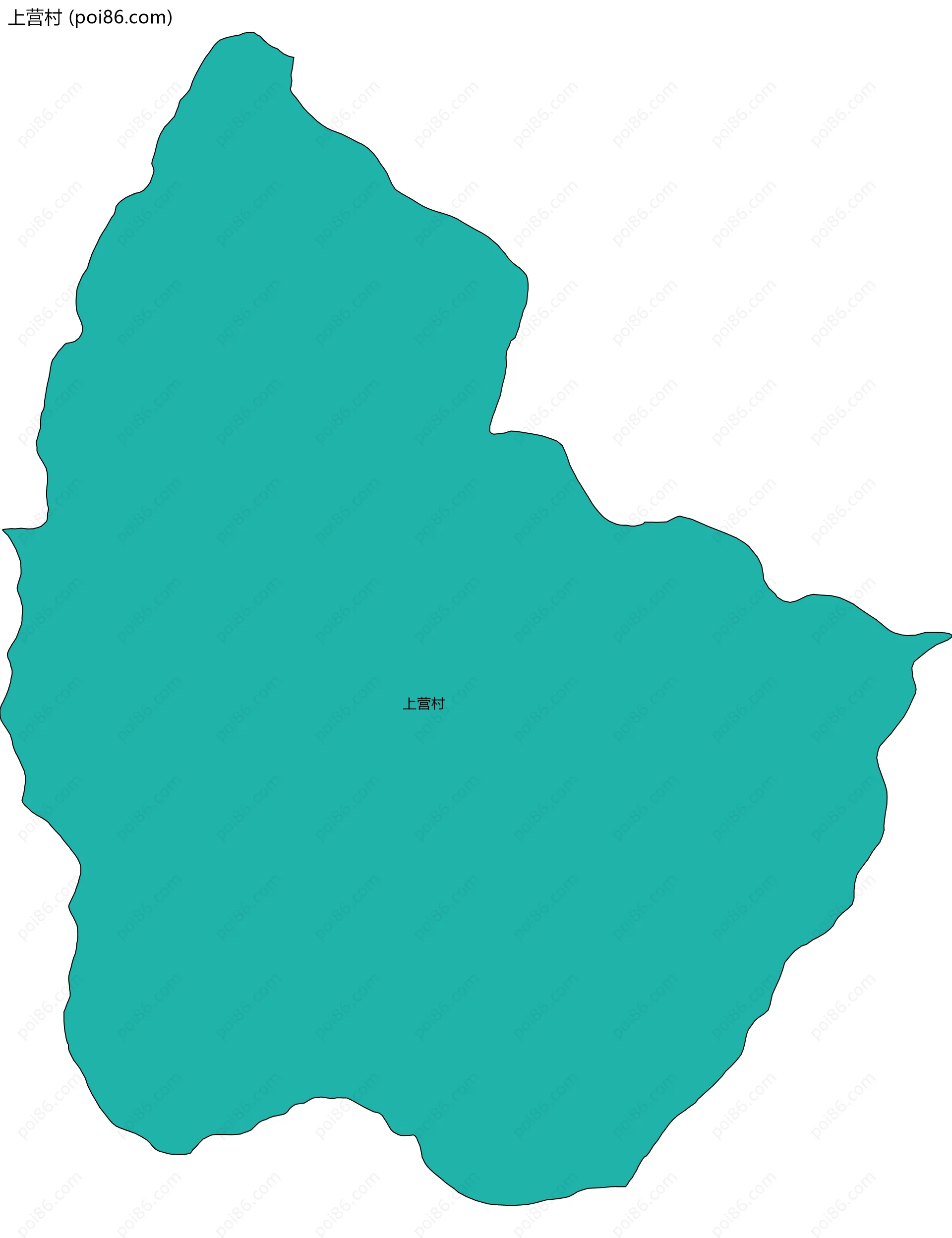 上营村边界地图