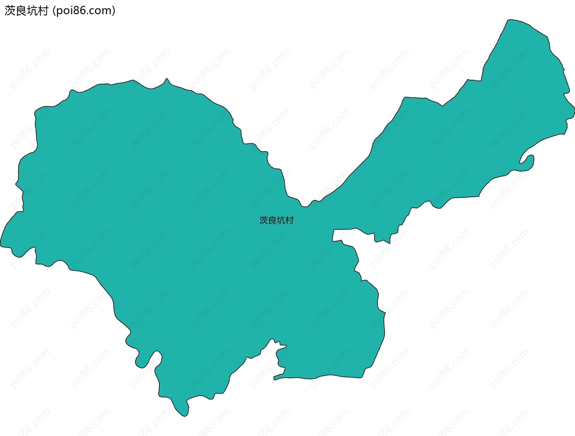 茨良坑村边界地图