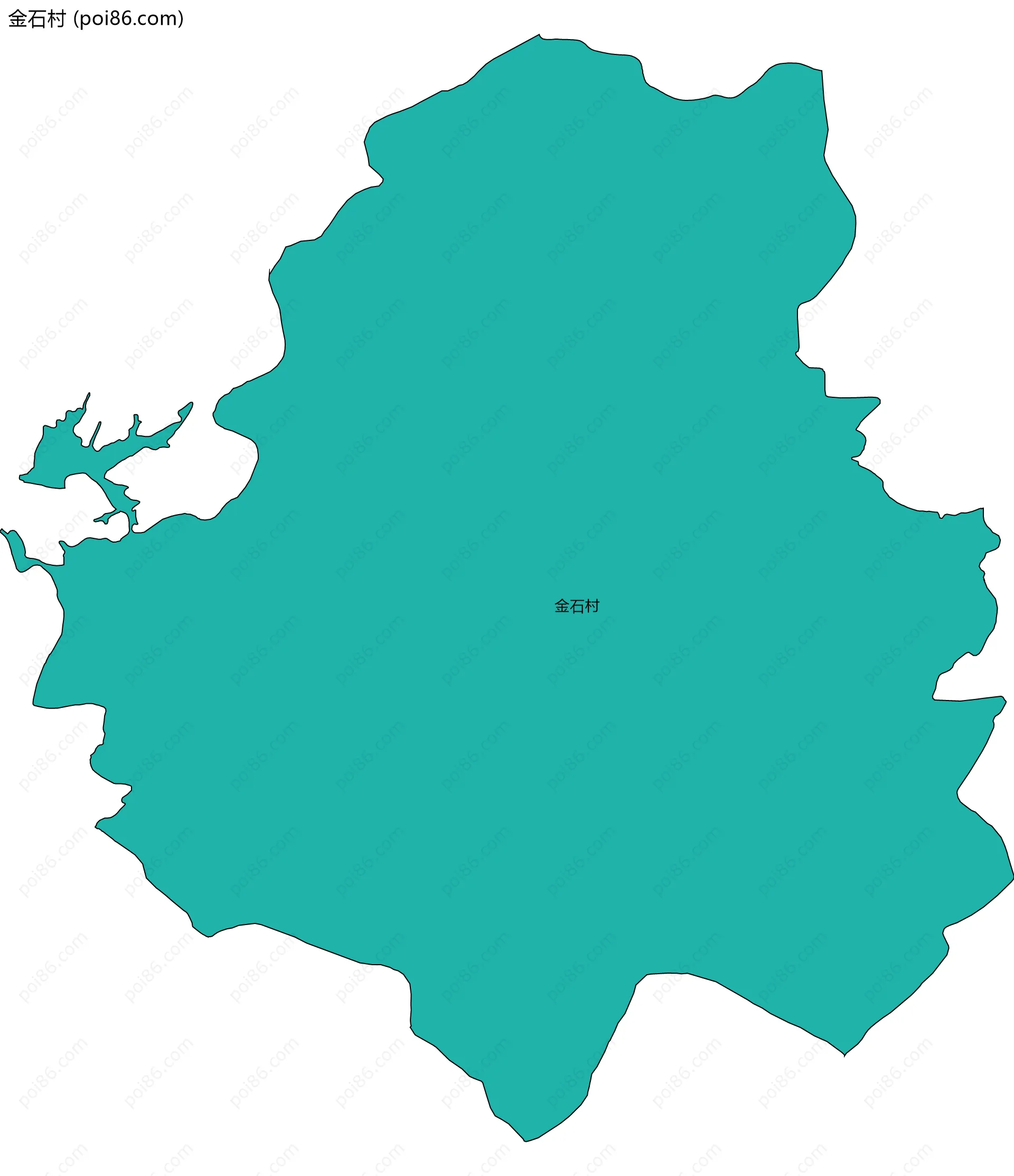 金石村边界地图