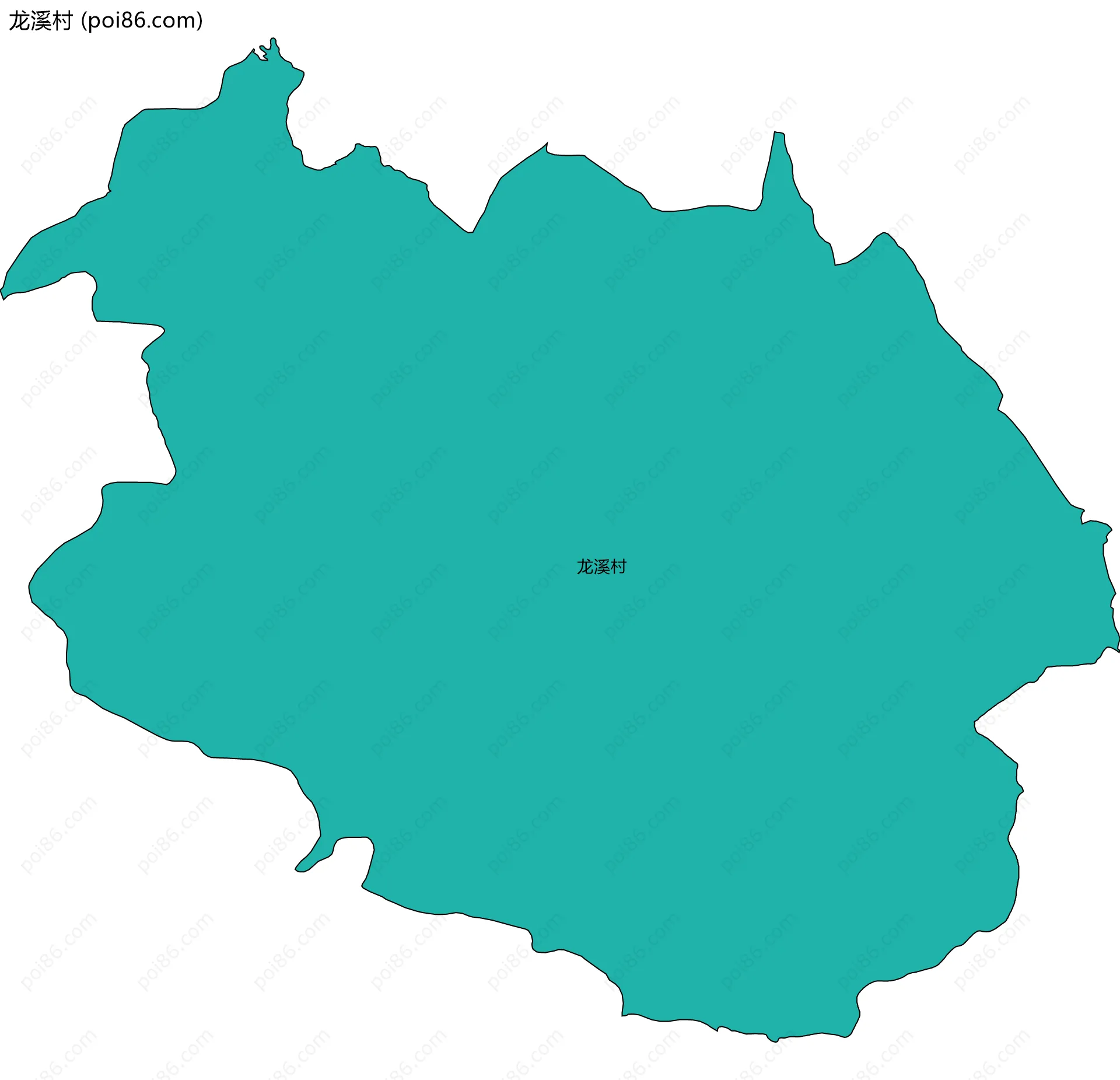 龙溪村边界地图